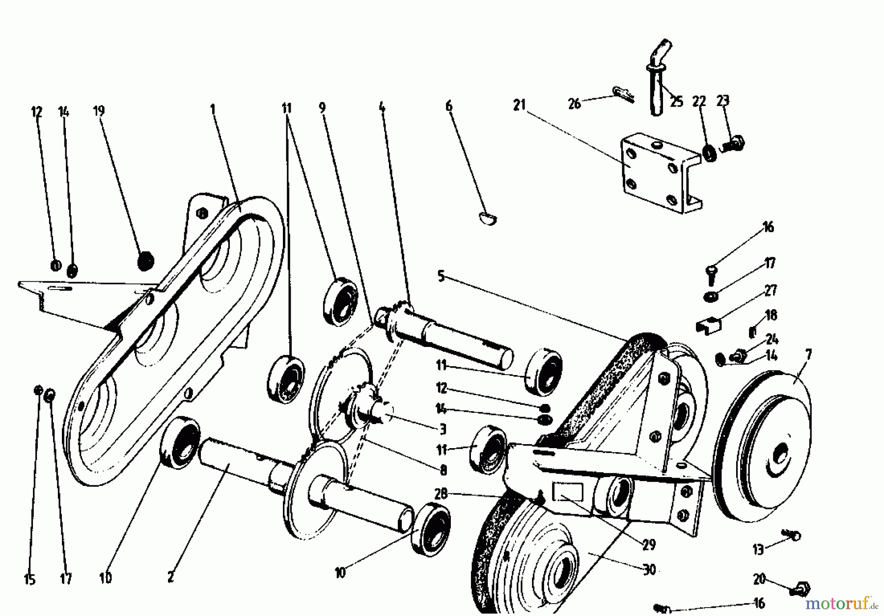  Golf Motorhacken 160 MS 4 07514.02  (1990) Kettenkasten