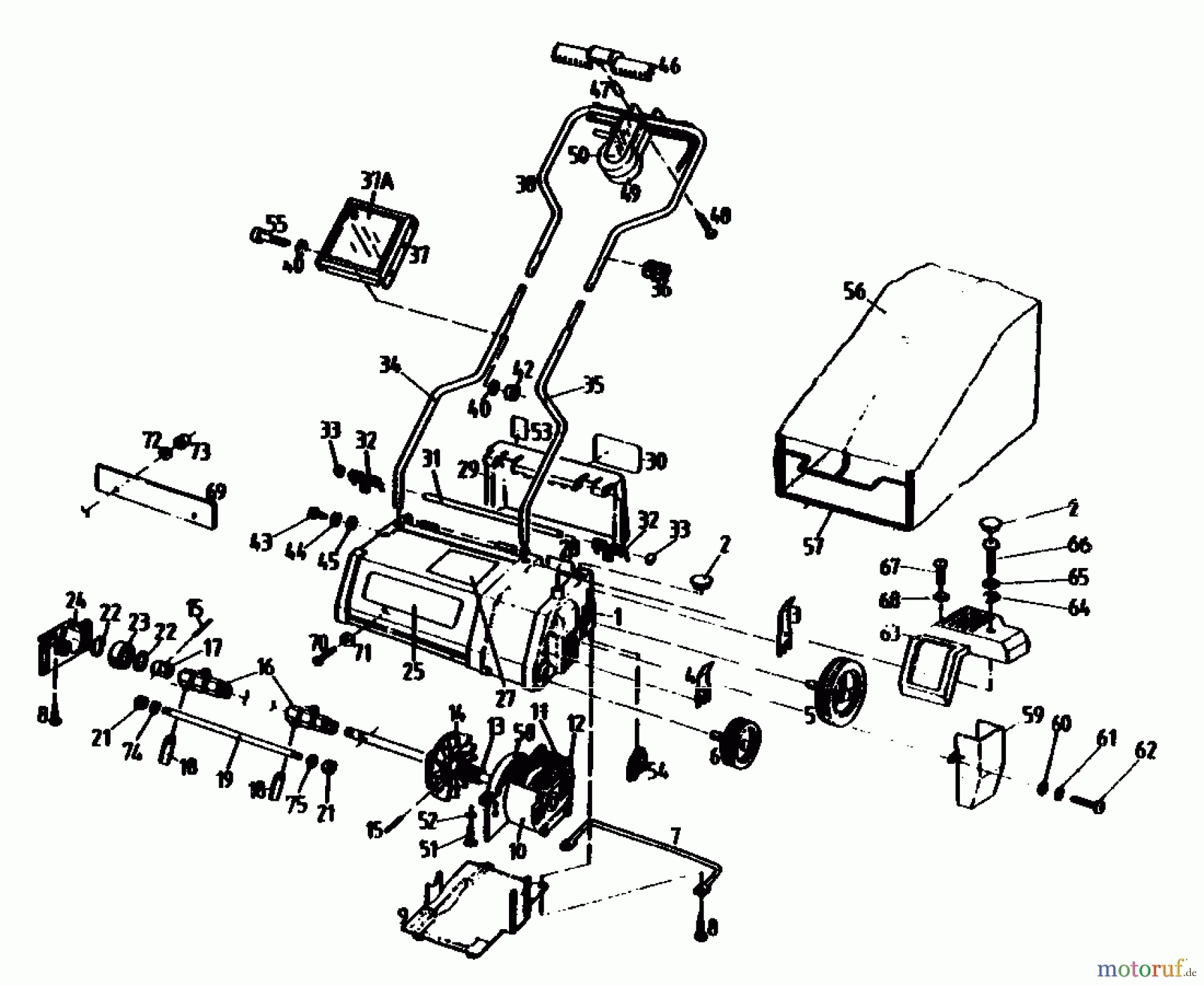  Gutbrod Elektrovertikutierer VE 32 02846.04  (1990) Grundgerät