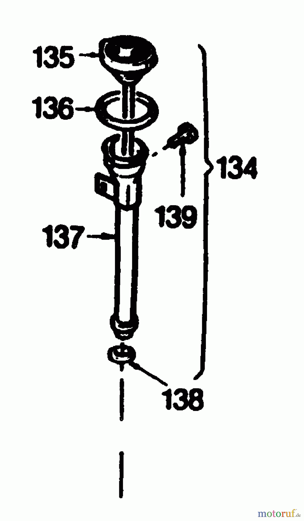  Gutbrod Motormäher mit Antrieb HB 47 R 02847.08  (1990) Ölmeßstab