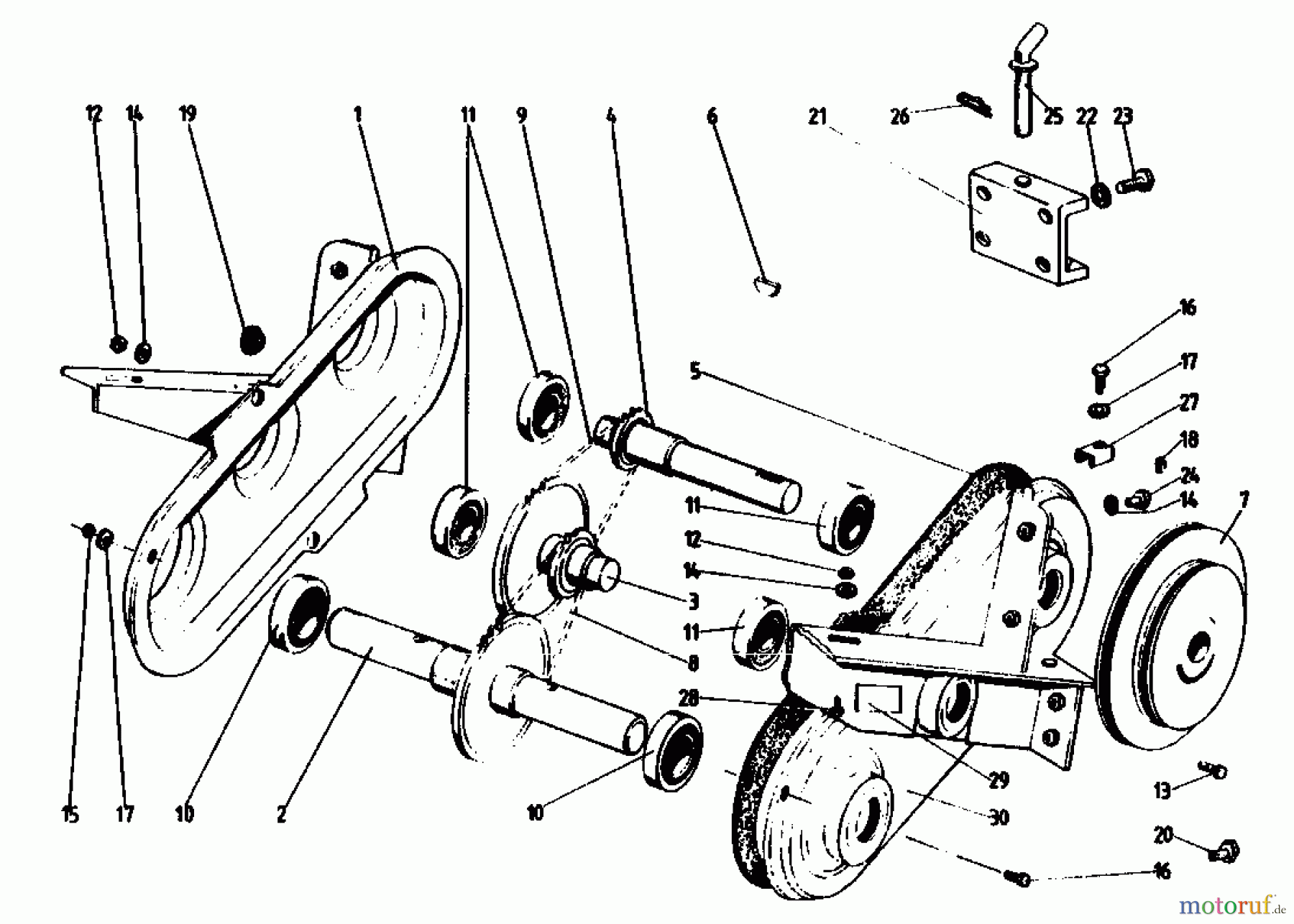  Gutbrod Motorhacken MB 60-30 07514.01  (1990) Kettenkasten