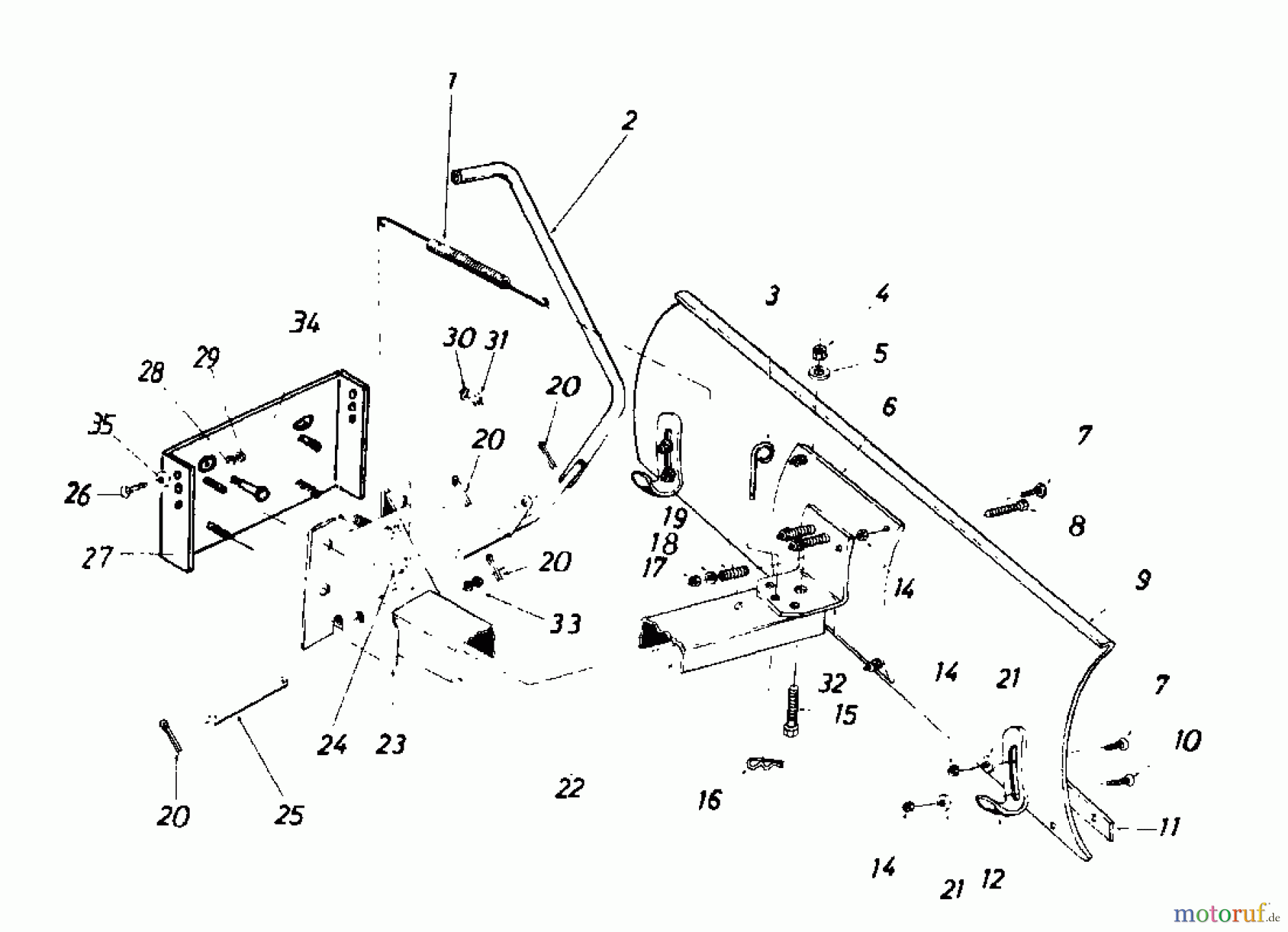  MTD Zubehör Zubehör Garten- und Rasentraktoren Räumschild für 300 Serie (42