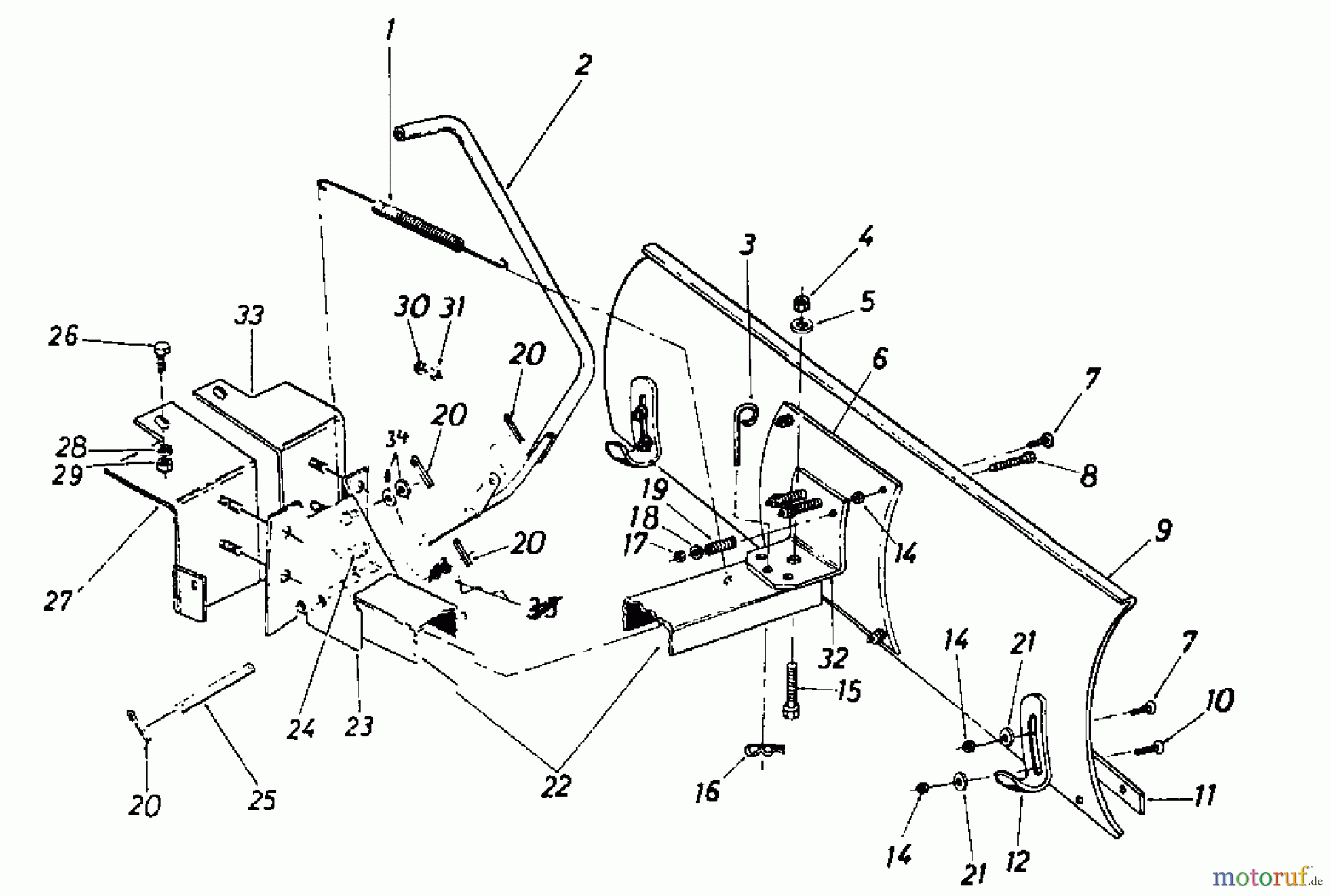  MTD Zubehör Zubehör Garten- und Rasentraktoren Räumschild für 300 Serie (42