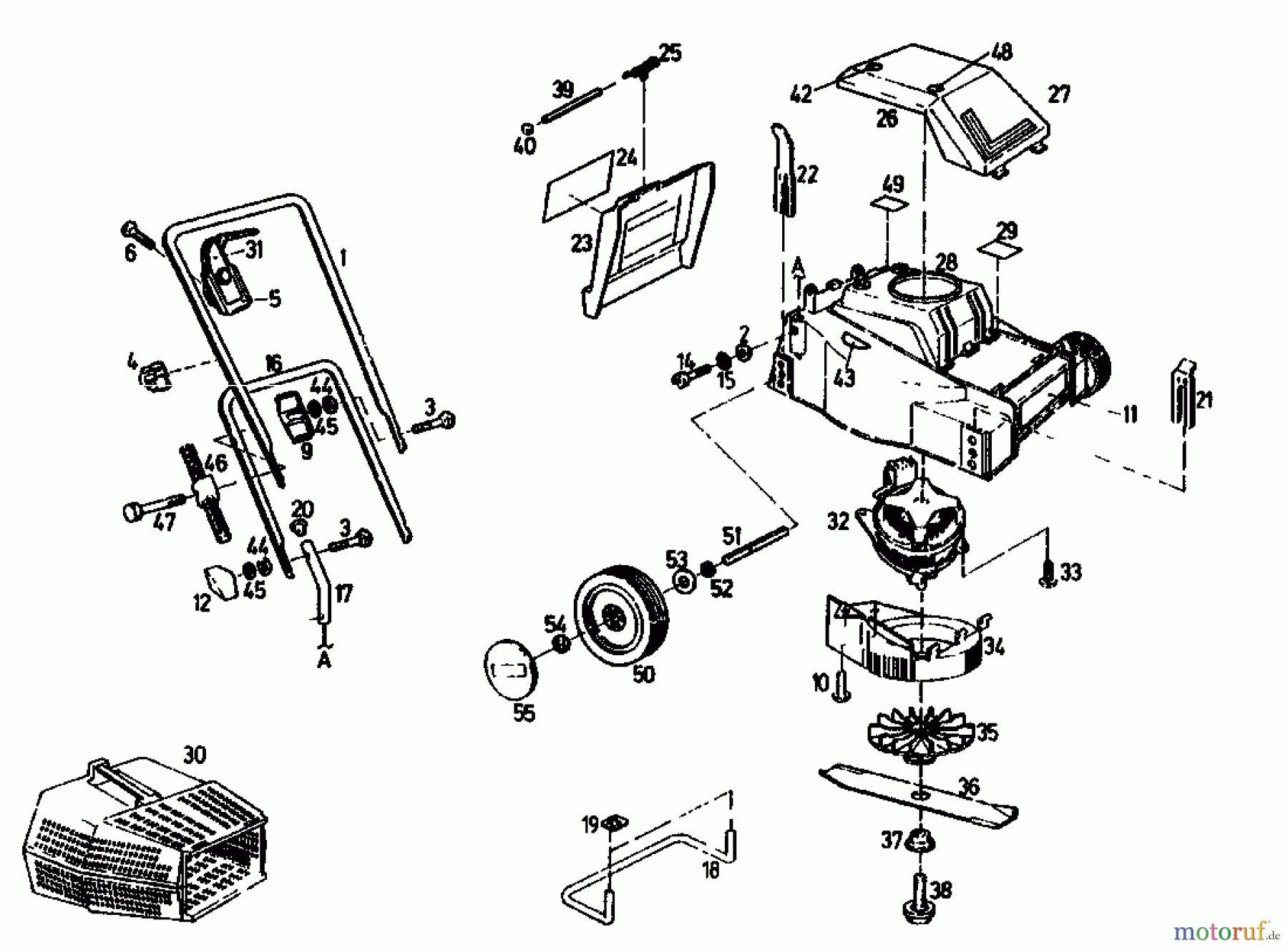  Golf Elektromäher 132 HE 02845.08  (1991) Grundgerät