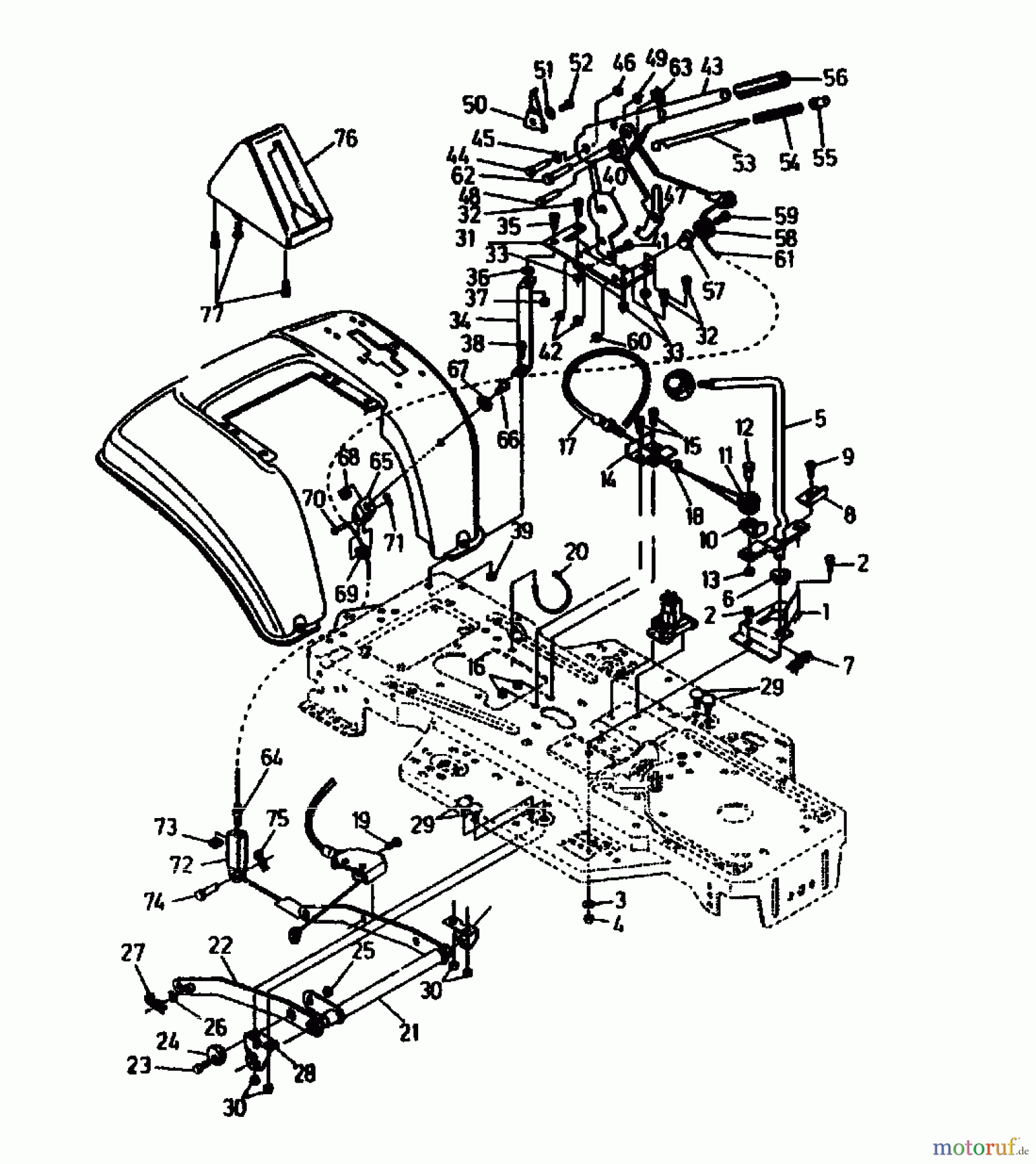  Gutbrod Rasentraktoren RSB 100-12 04015.02  (1991) Mähwerksaushebung