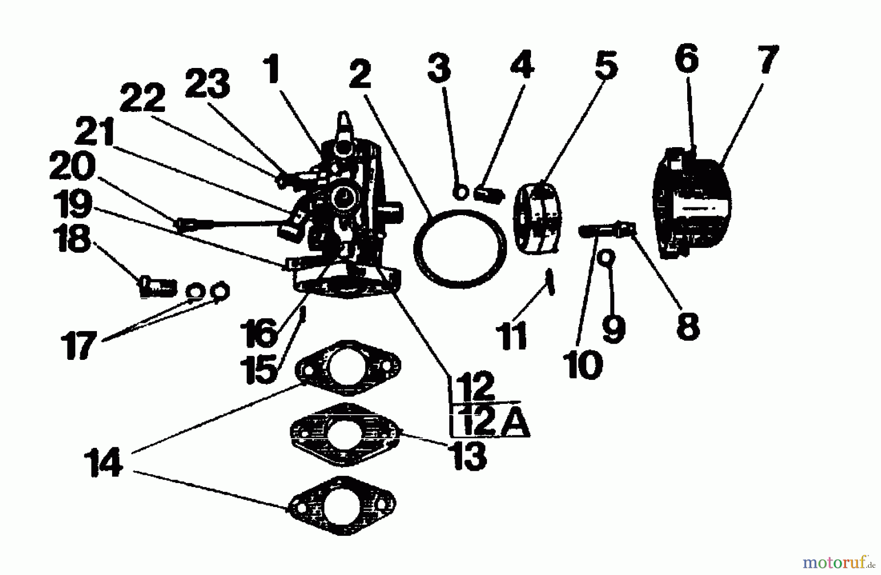  Gutbrod Balkenmäher BM 100-2/G 07507.01  (1991) Vergaser