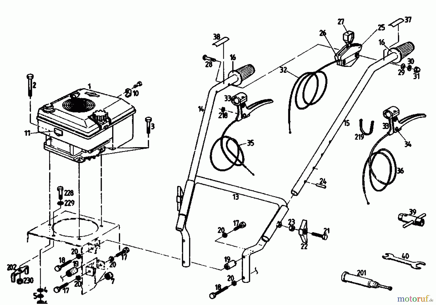  Gutbrod Balkenmäher BM 710 07515.03  (1992) Holm