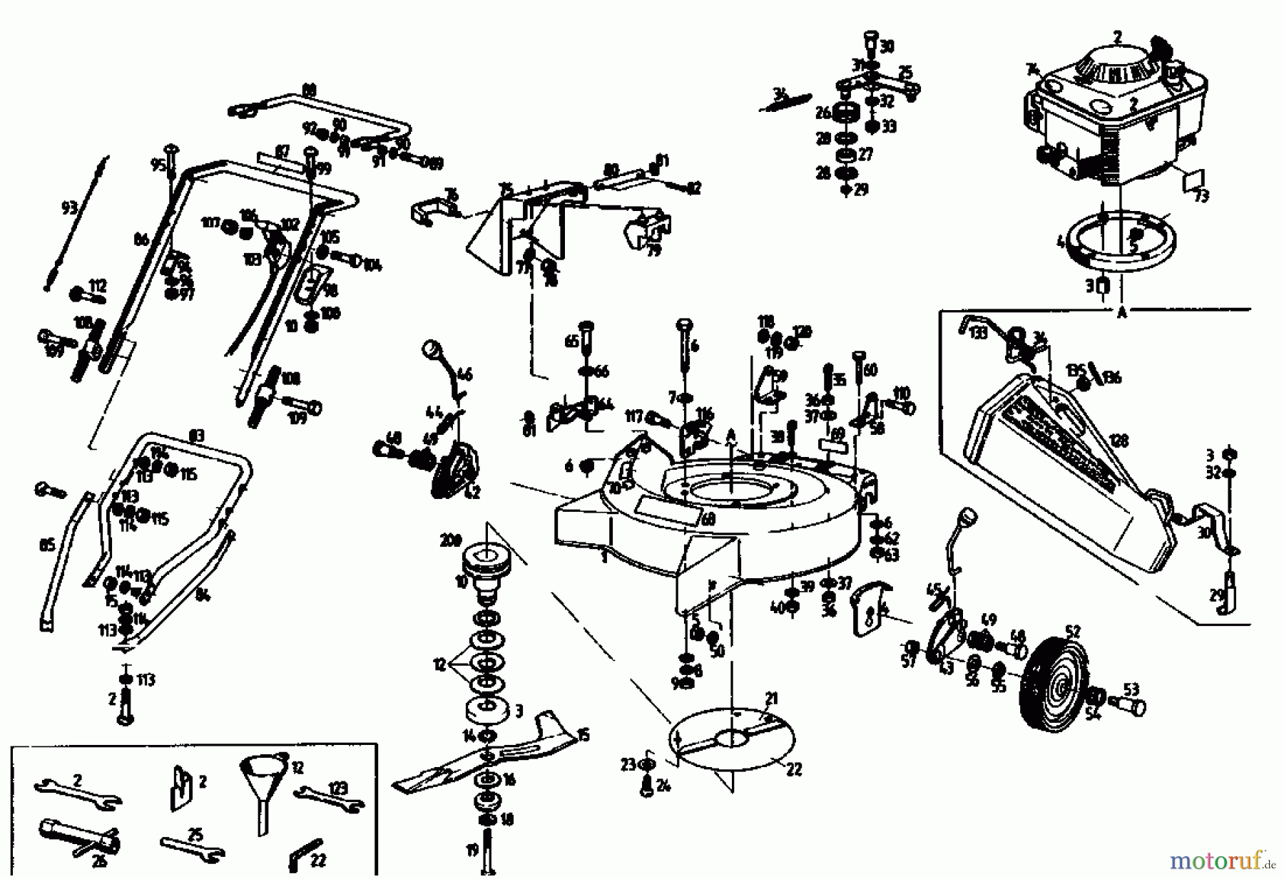  Gutbrod Motormäher mit Antrieb MS 482 PR 04016.03  (1992) Grundgerät