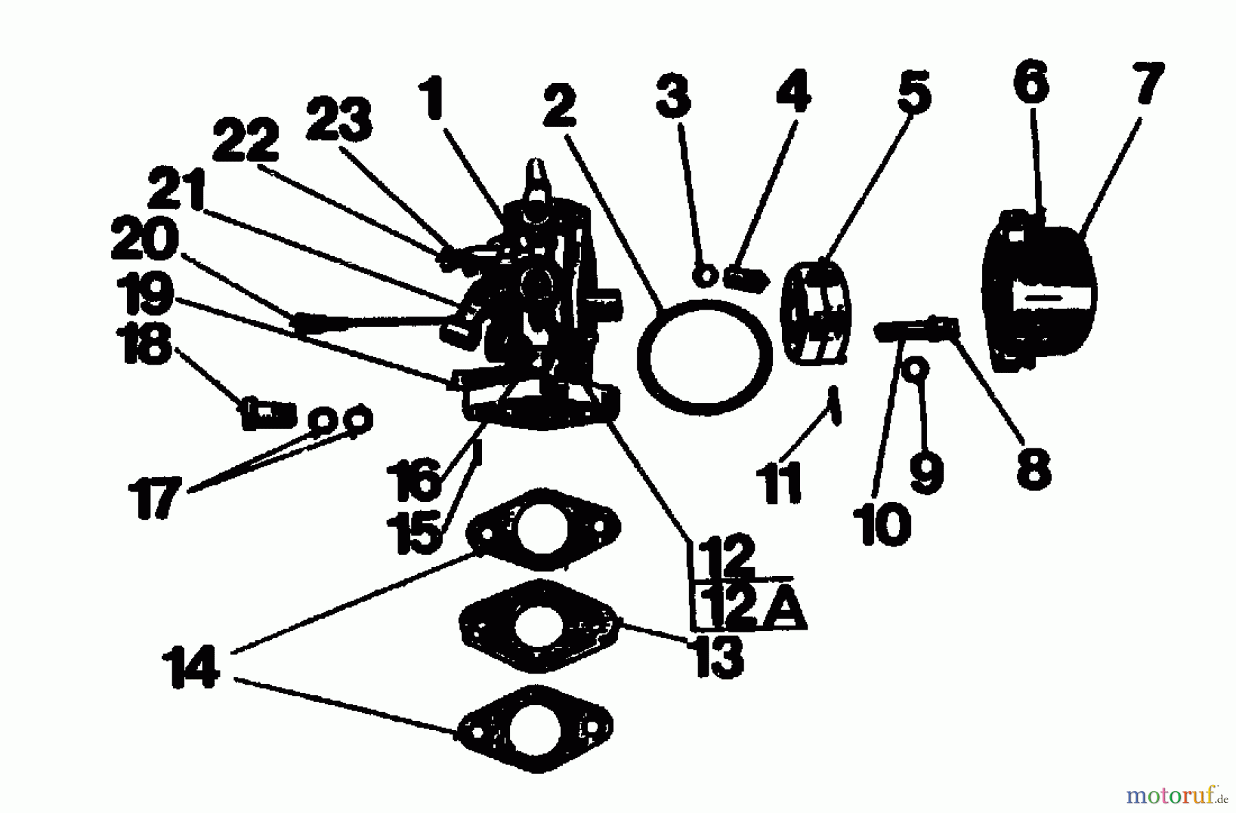  Gutbrod Balkenmäher BM 100-2/G 07507.01  (1992) Vergaser