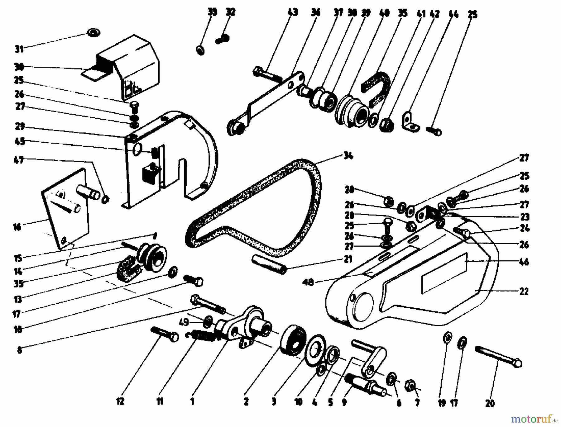  Gutbrod Motorhacken MB 60-52 07514.03  (1993) Fahrantrieb