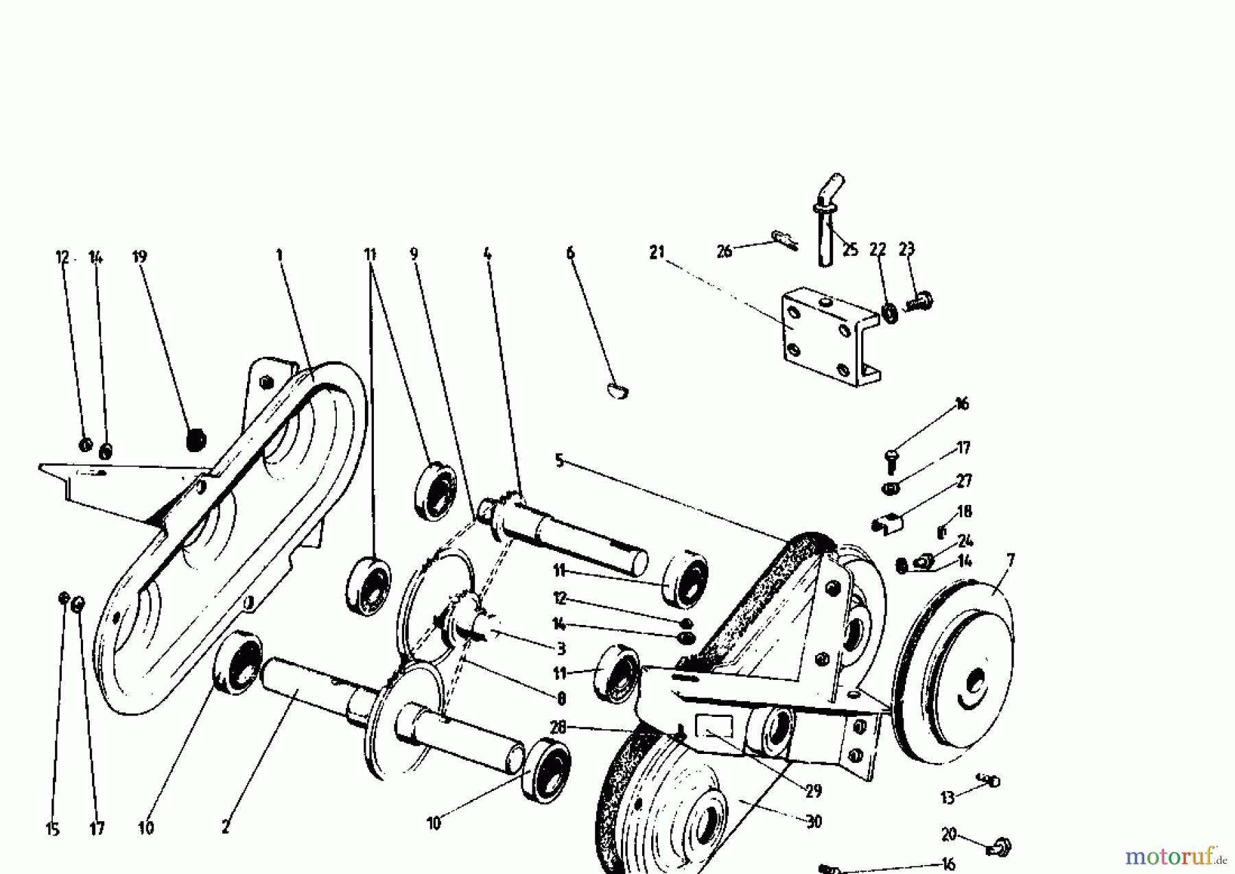  Golf Motorhacken 160 MS 4 07514.02  (1993) Kettenkasten