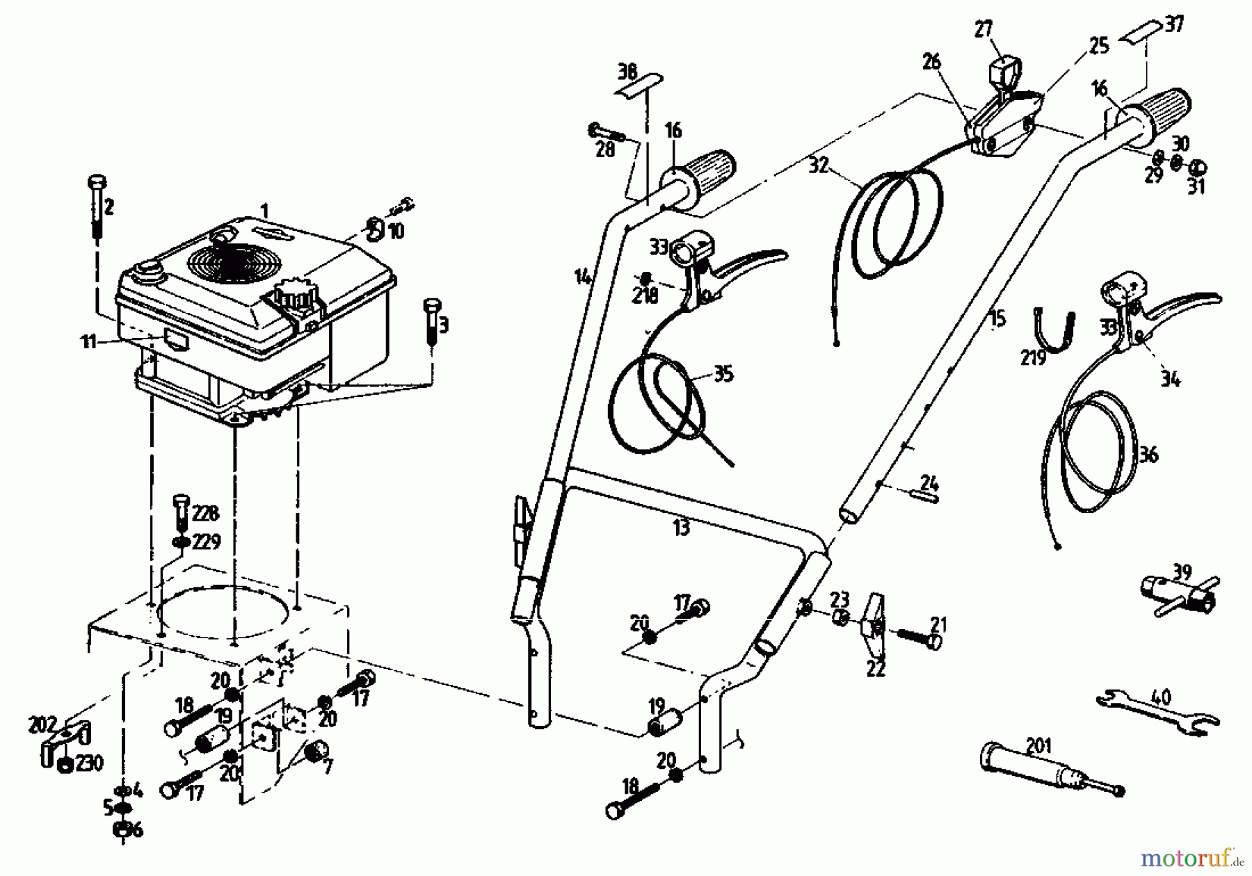  Gutbrod Balkenmäher BM 710 07515.03  (1993) Holm