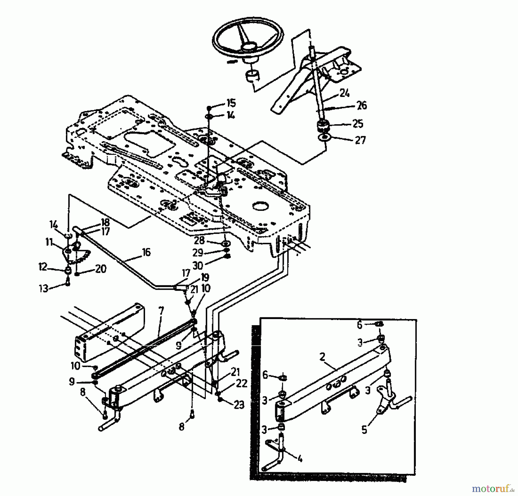  Gutbrod Rasentraktoren RSB 100-12 04015.02  (1993) Vorderachse