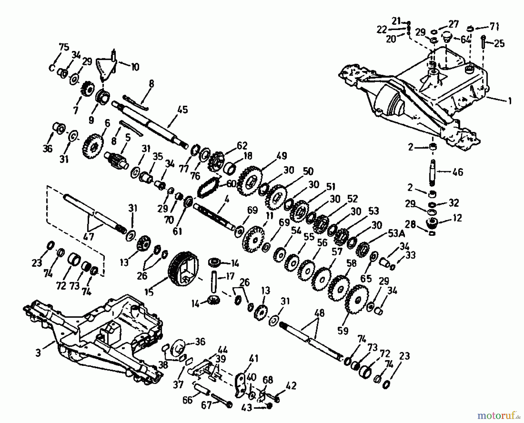  Gutbrod Rasentraktoren RSB 100-12 04015.02  (1993) Getriebe