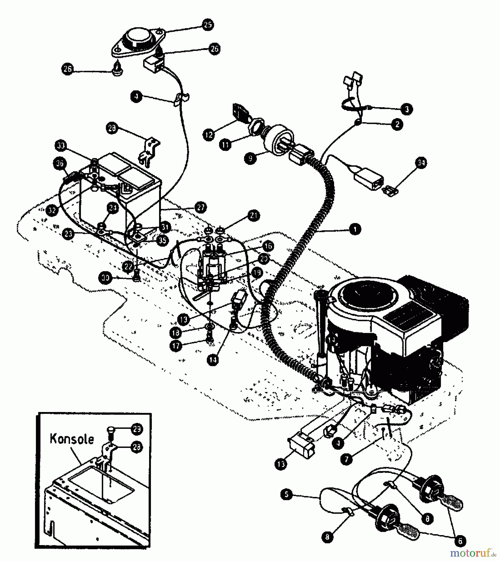  Gutbrod Rasentraktoren RSB 80-12 00097.07  (1994) Elektroteile