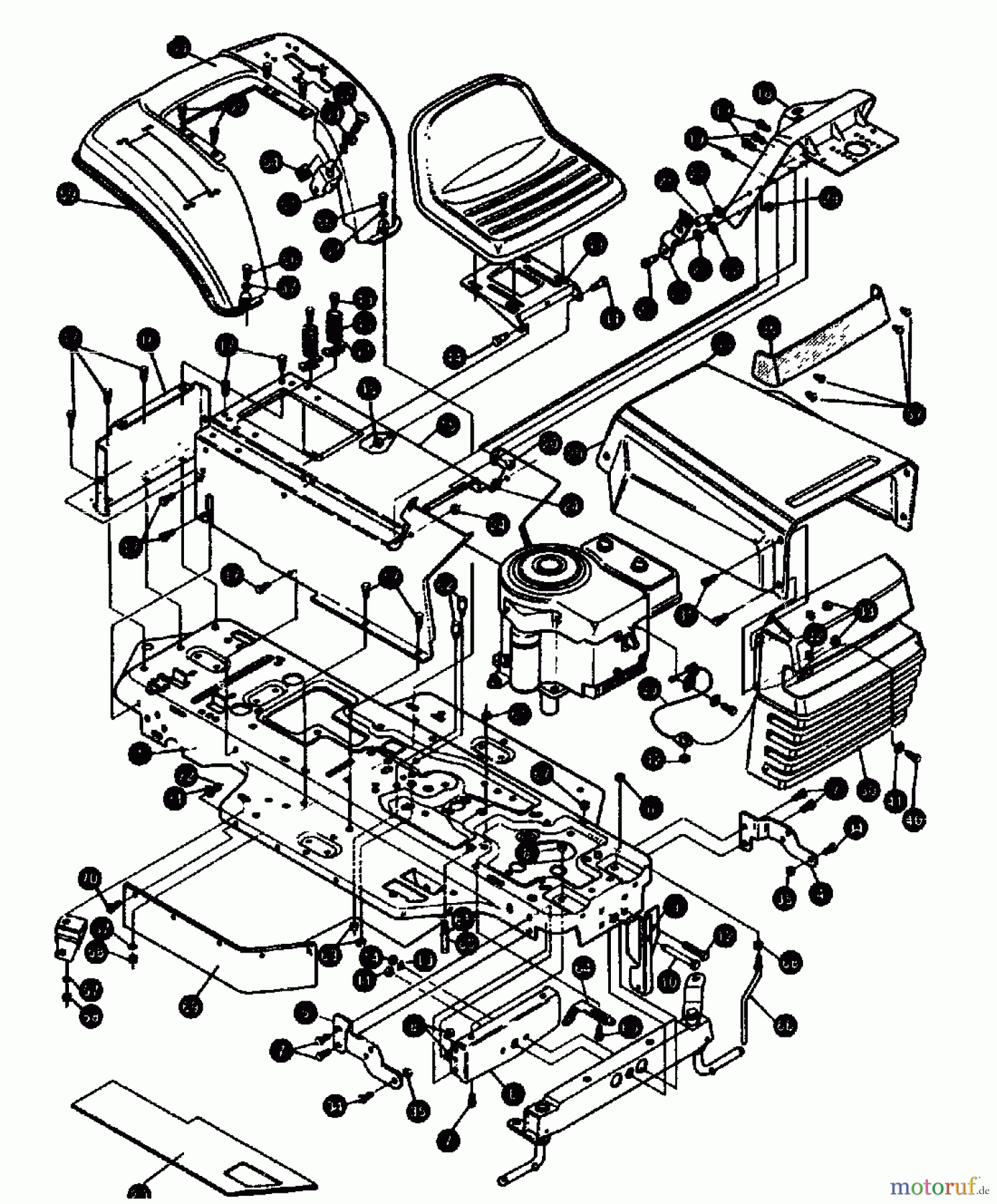  Gutbrod Rasentraktoren RSB 80-10 04015.09  (1994) Mähwerksaushebung