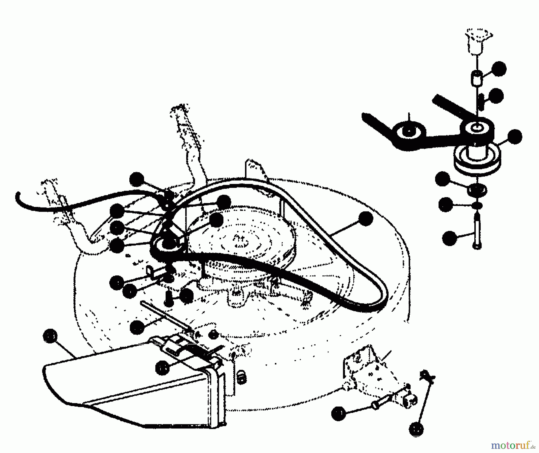  Gutbrod Rasentraktoren RSB 80-10 04015.09  (1994) Mähwerksaushebung