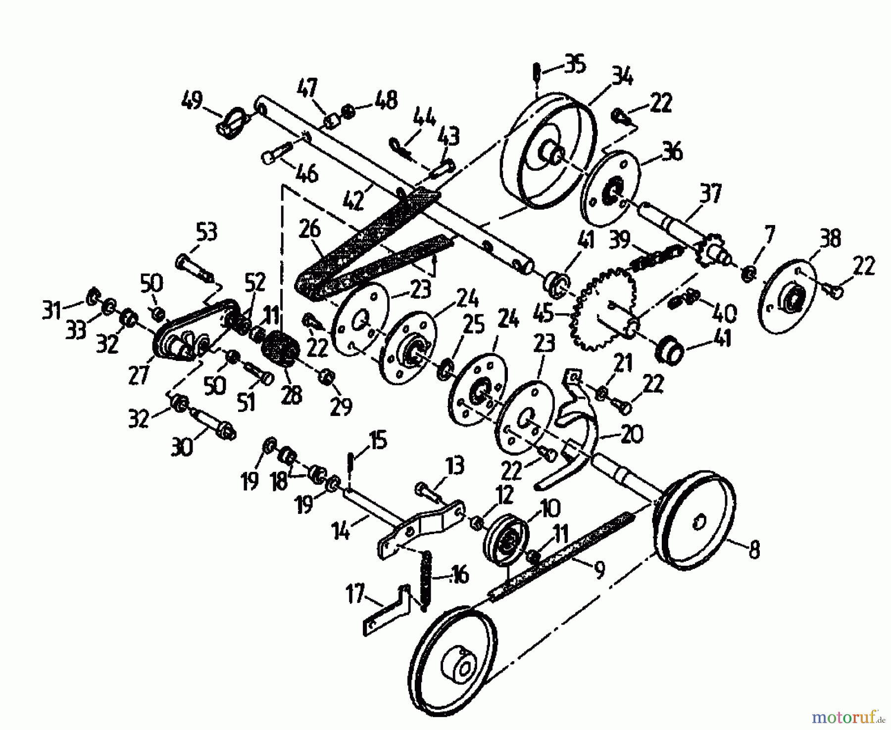  Gutbrod Balkenmäher BM 91 07517.02  (1994) Fahrantrieb