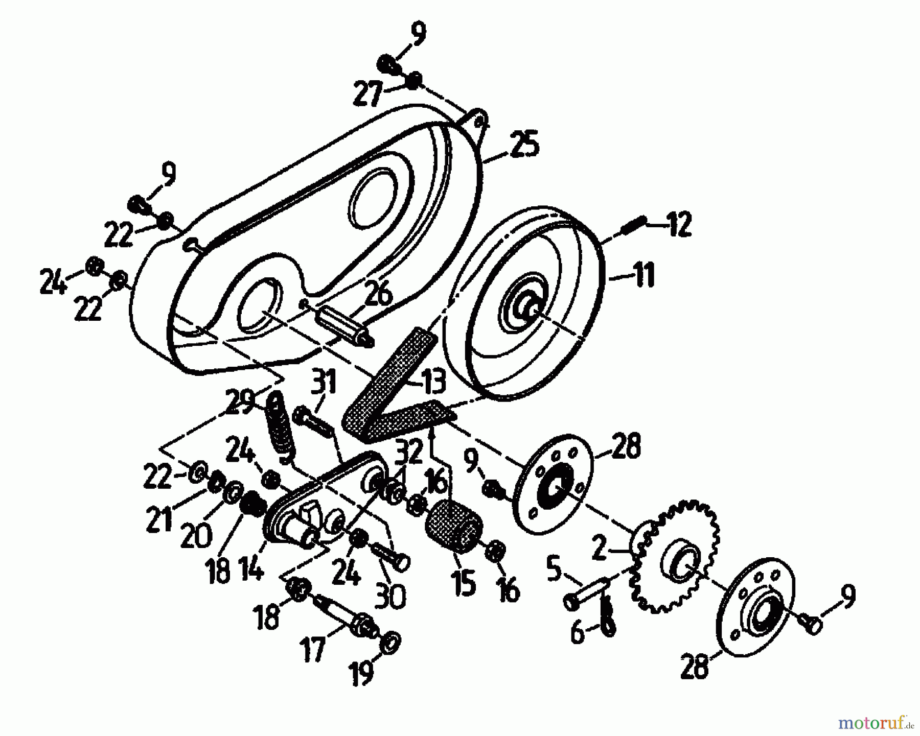  Gutbrod Balkenmäher BM 107 07517.03  (1994) Fahrantrieb