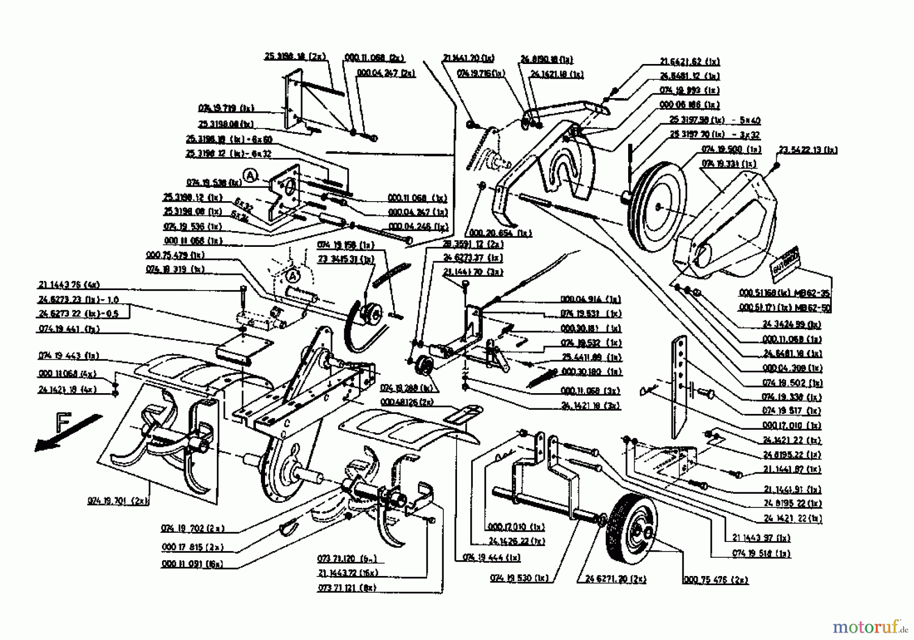  Gutbrod Motorhacken MB 62-50 07518.04  (1994) Grundgerät