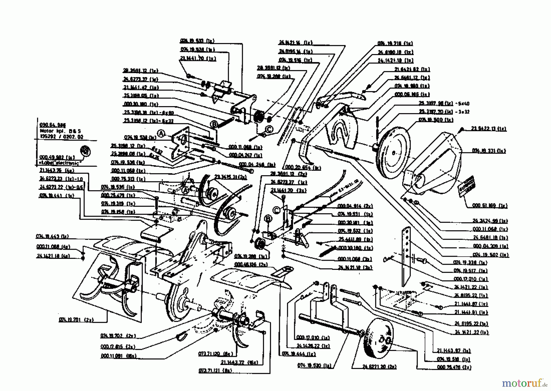  Gutbrod Motorhacken MB 62-52 07518.02  (1994) Grundgerät