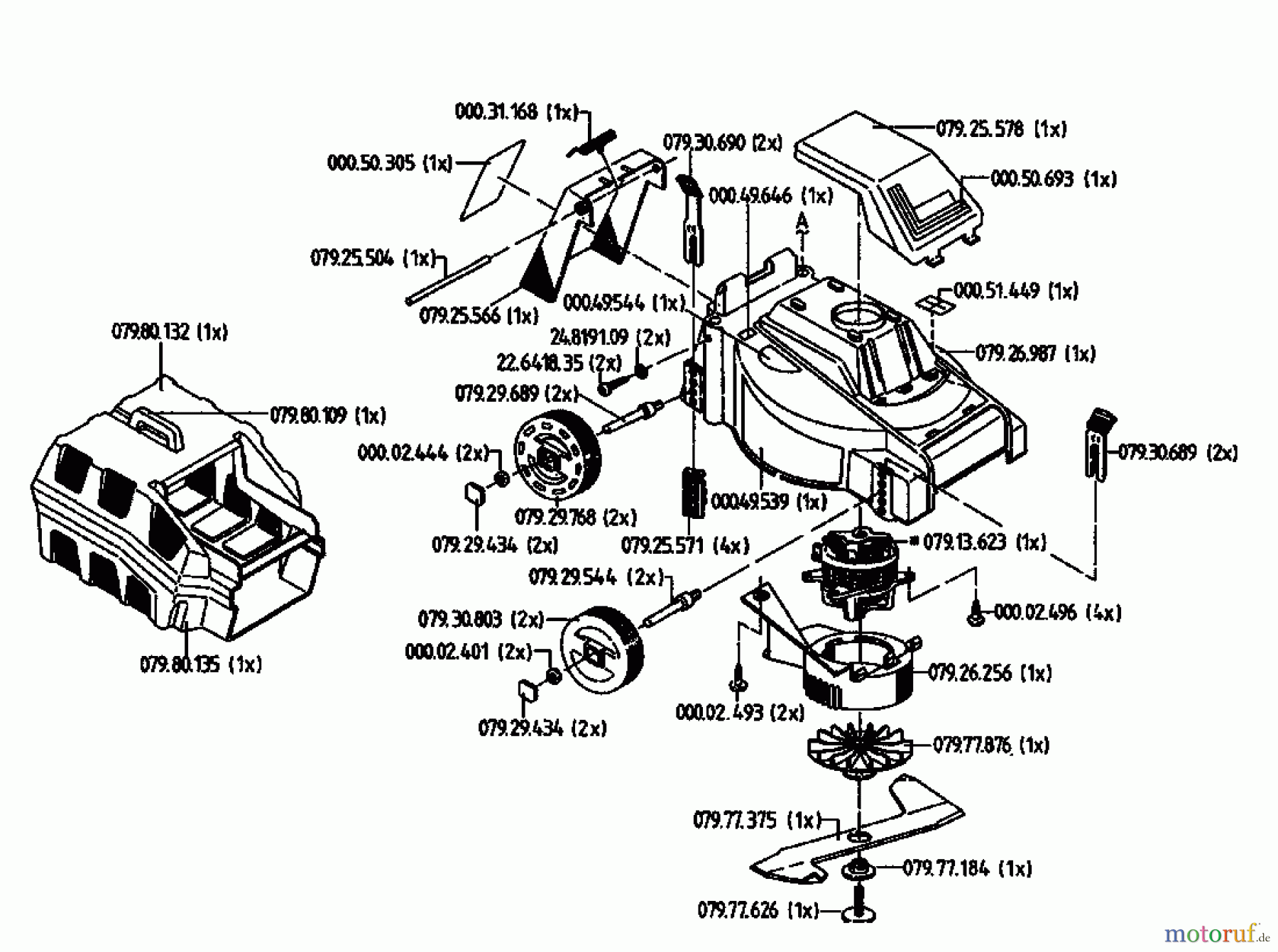  Golf Elektromäher 240 HE 02822.02  (1994) Grundgerät