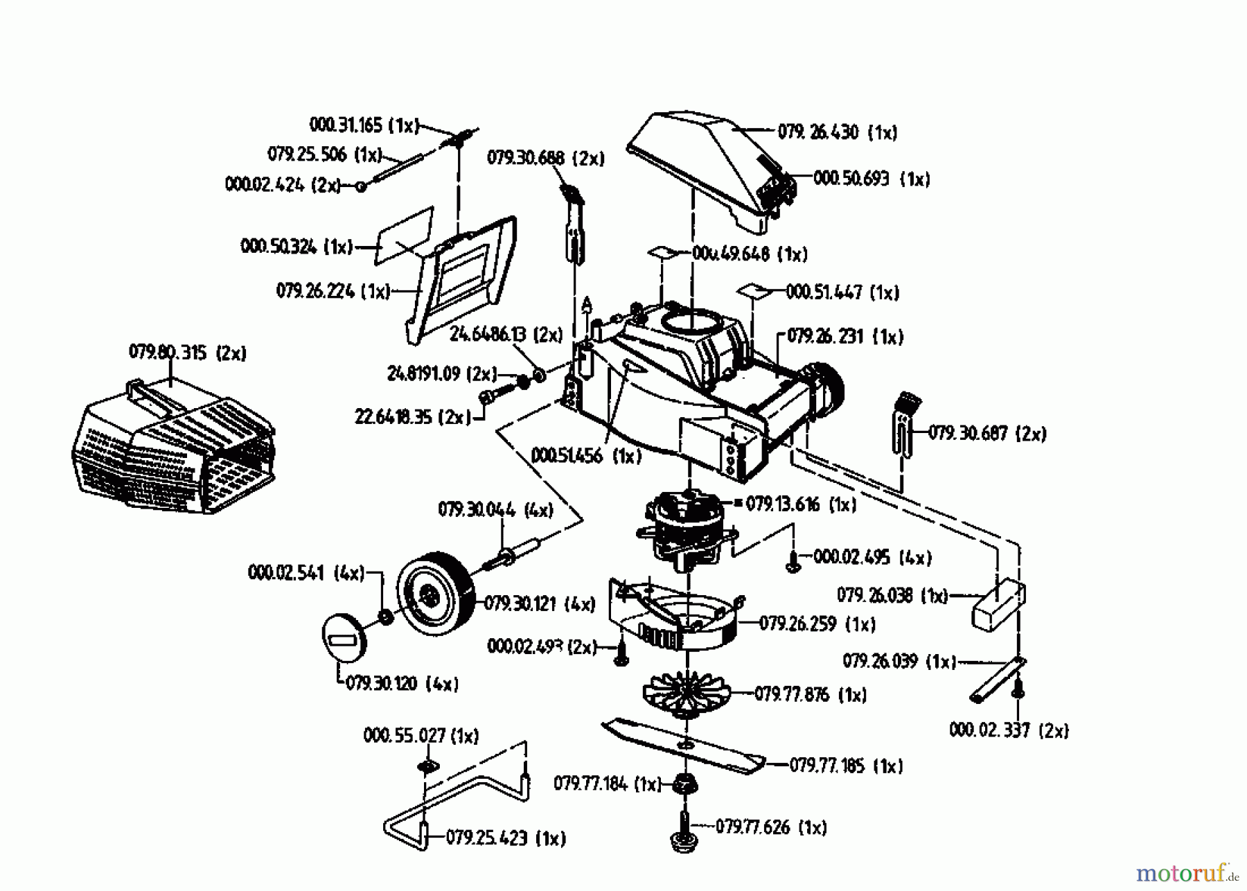  Golf Elektromäher 232 HE 02823.01  (1994) Grundgerät