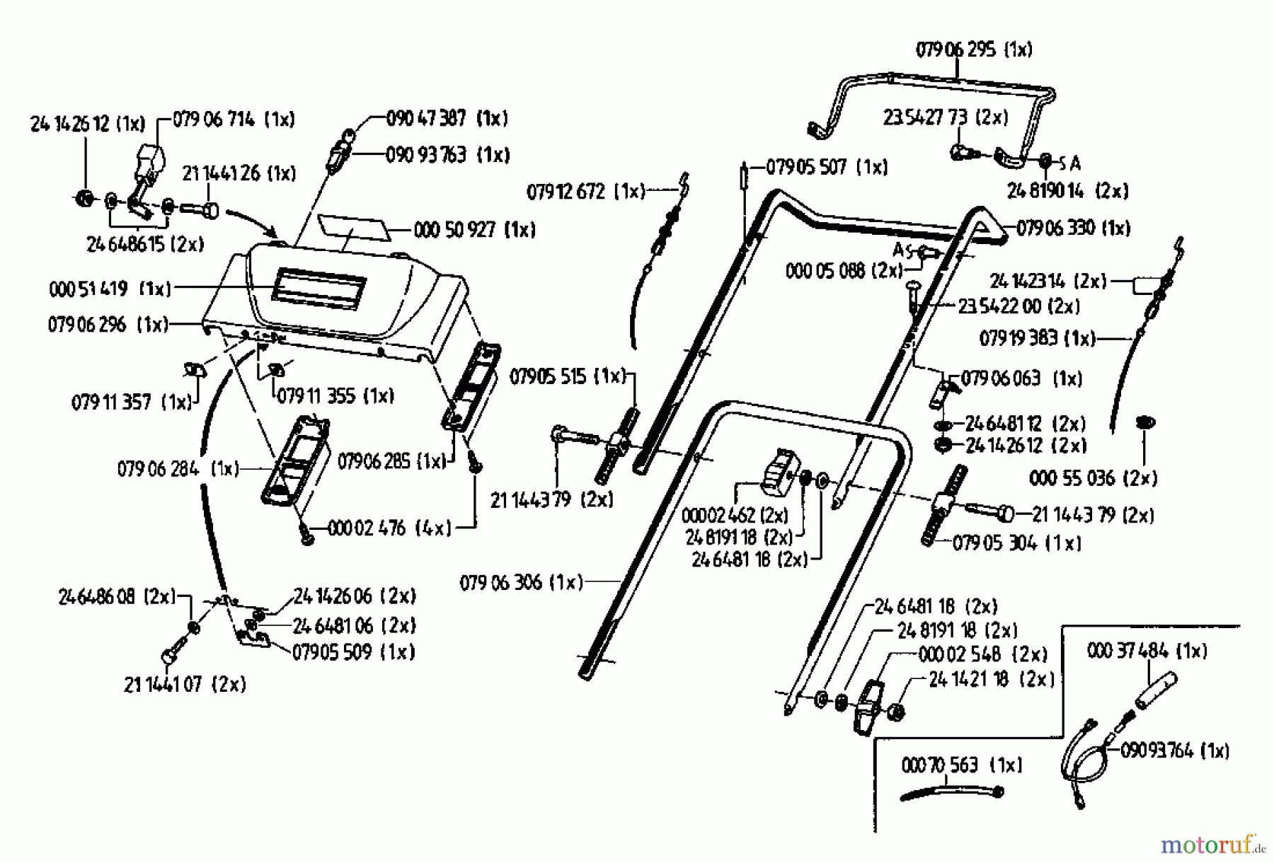  Gutbrod Motormäher mit Antrieb HB 48 REL 02815.02  (1994) Holm