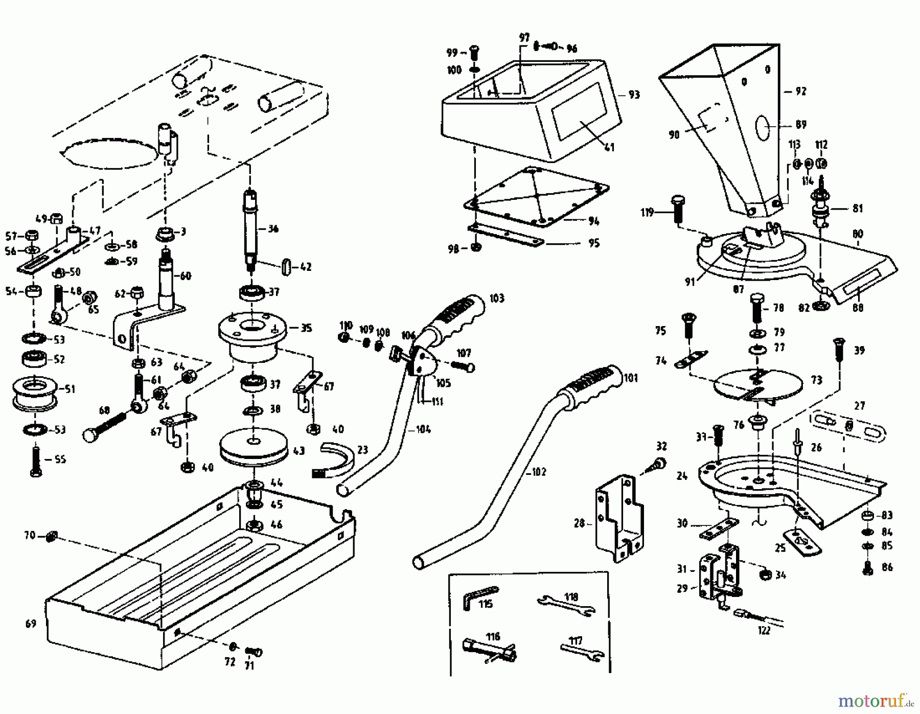  Gutbrod Häcksler GAB 35 04003.03  (1994) Grundgerät