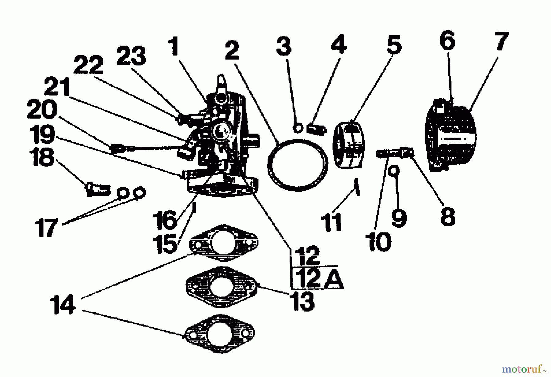  Gutbrod Balkenmäher BM 100-2/G 07508.06  (1995) Vergaser