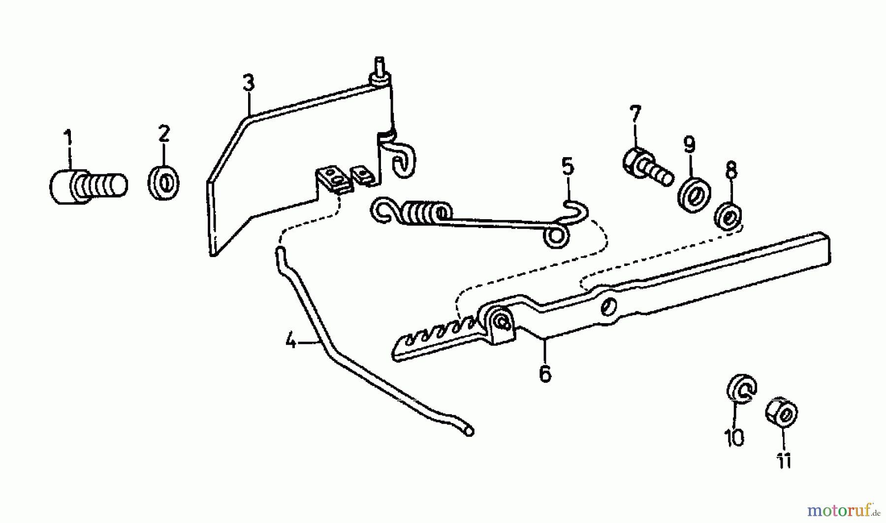  Gutbrod Balkenmäher BM 100-2/G 07508.06  (1995) Regler