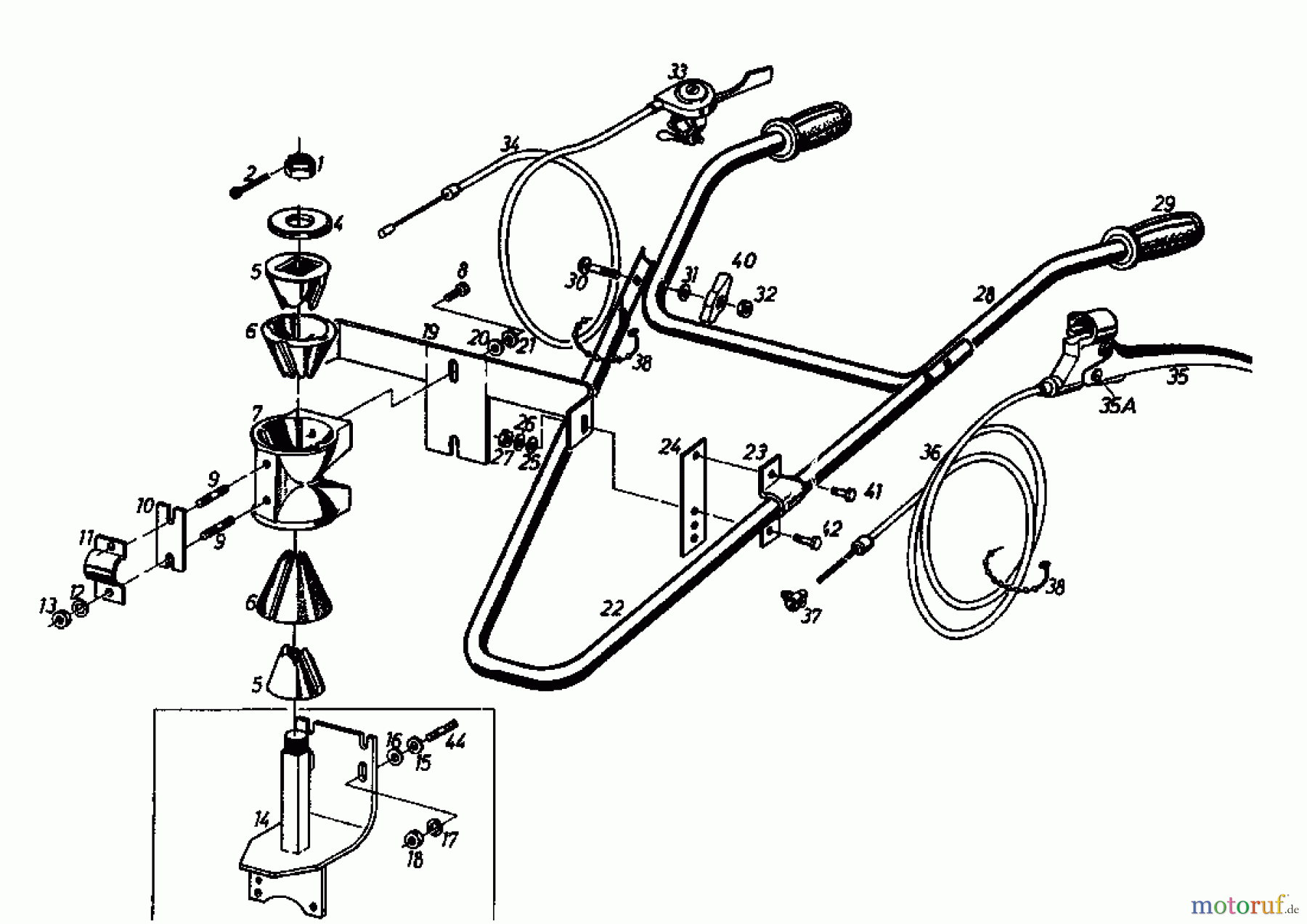  Gutbrod Balkenmäher BM 100-2/G 07508.06  (1995) Holm