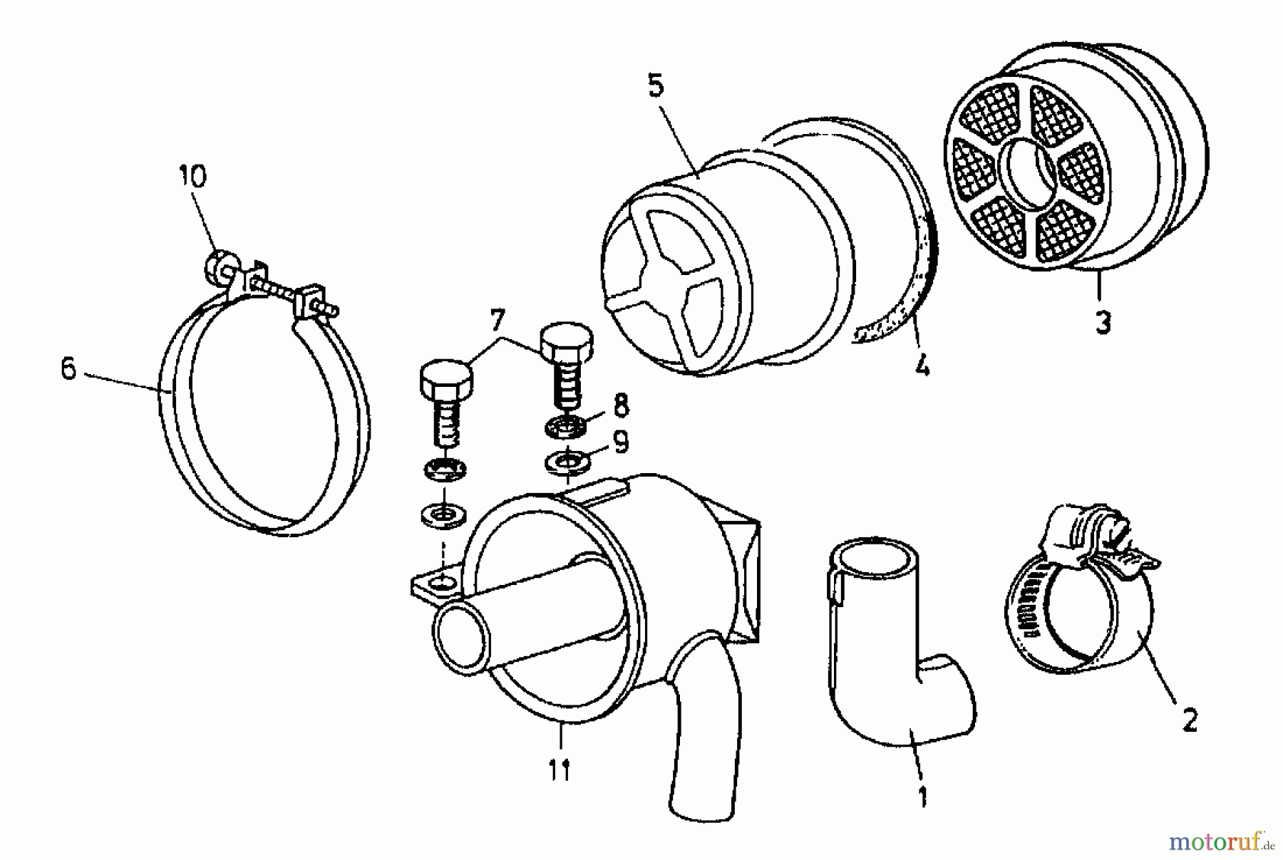  Gutbrod Balkenmäher BM 100-2/G 07508.06  (1995) Luftfilter