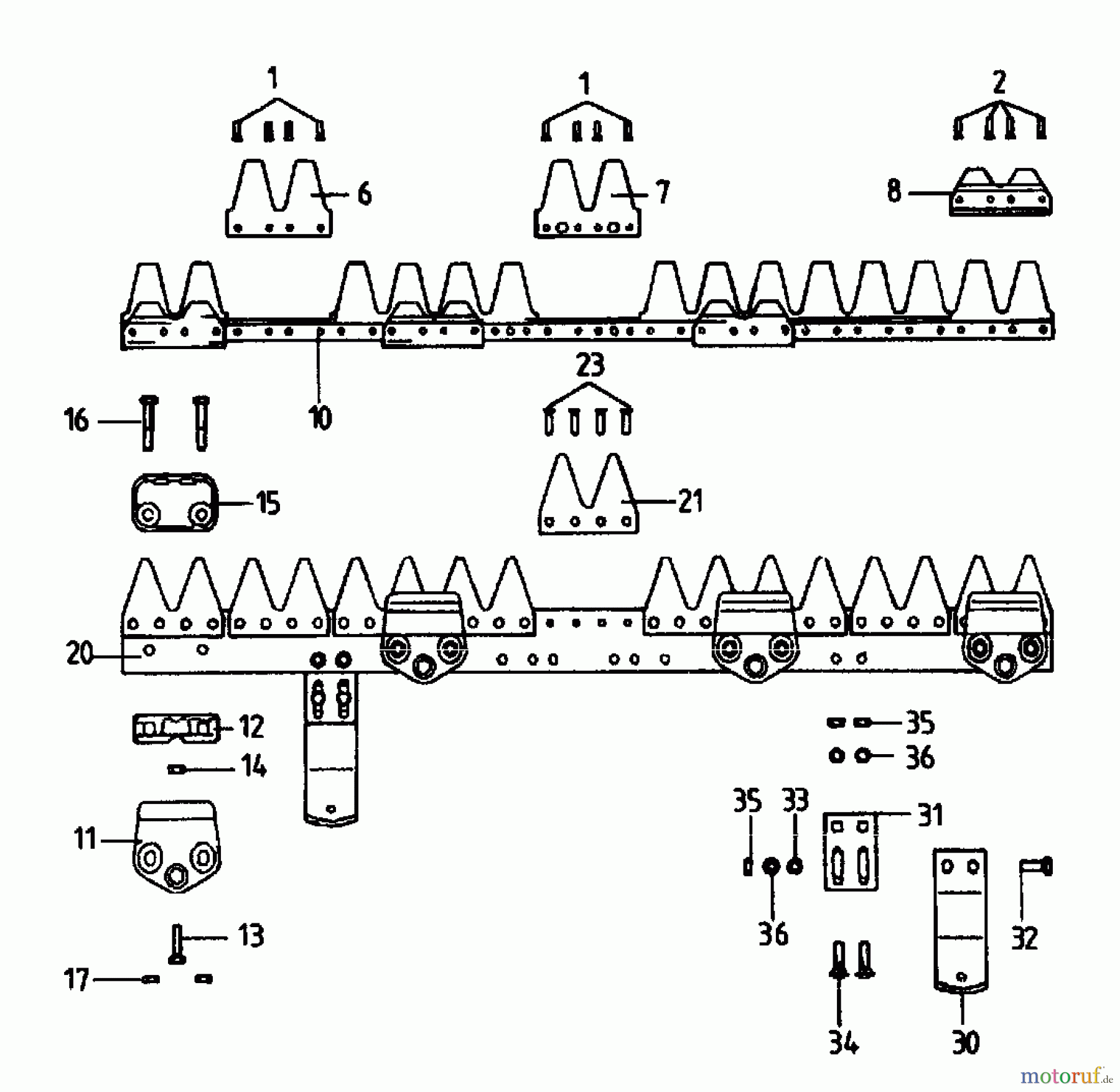  Gutbrod Balkenmäher BM 91 07517.04  (1995) Mähbalken