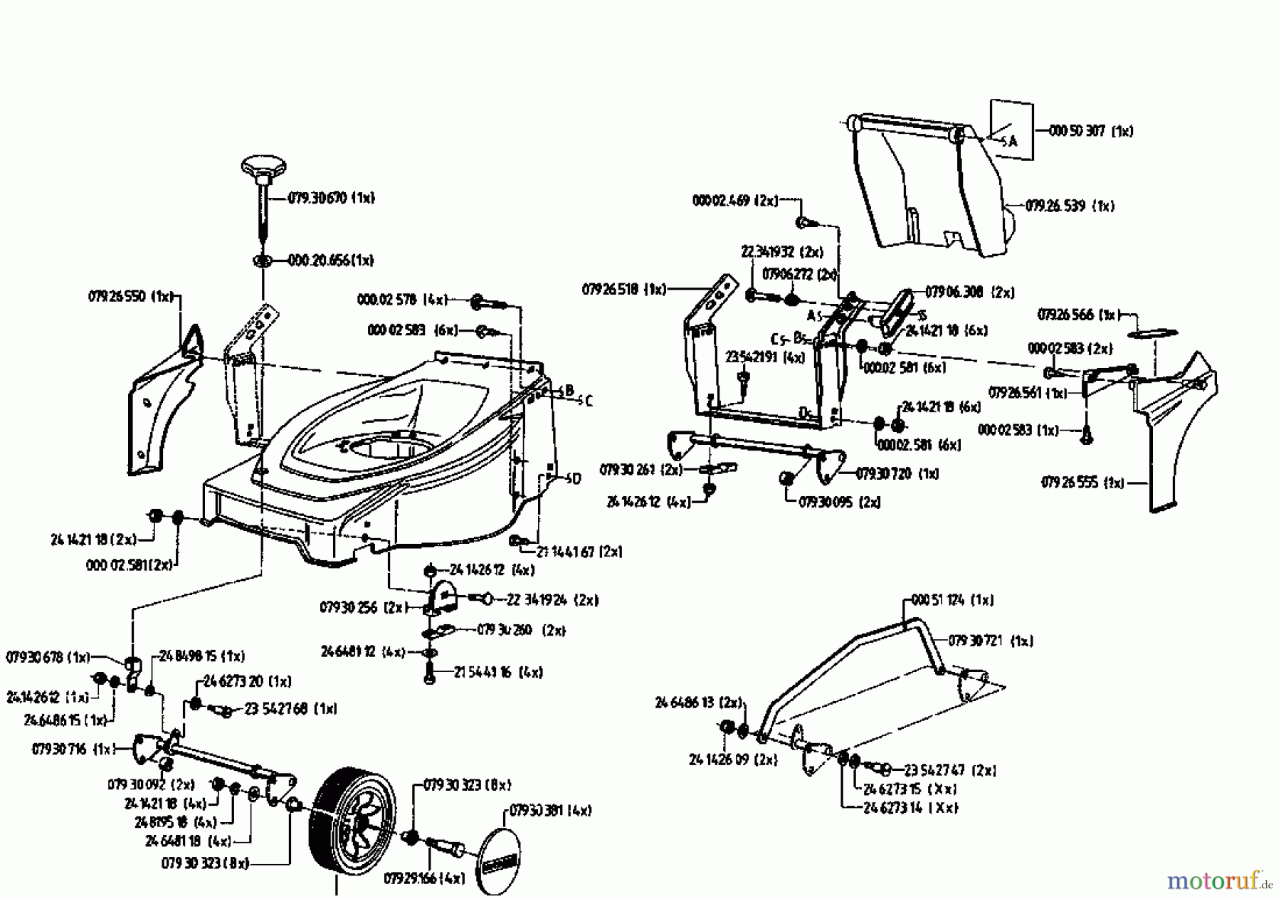  Gutbrod Motormäher HB 42 L 04028.02  (1995) Grundgerät