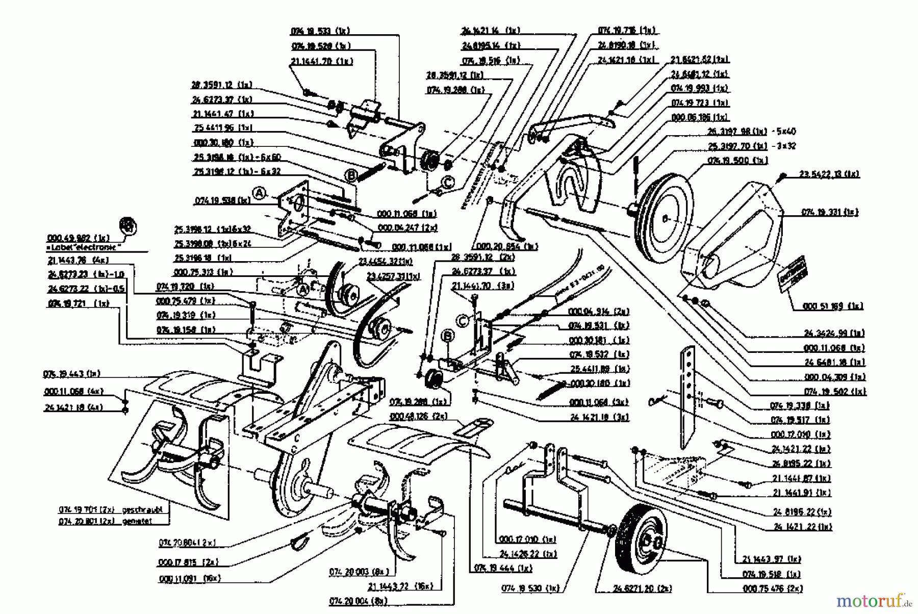  Gutbrod Motorhacken MB 62-52 07518.02  (1995) Grundgerät