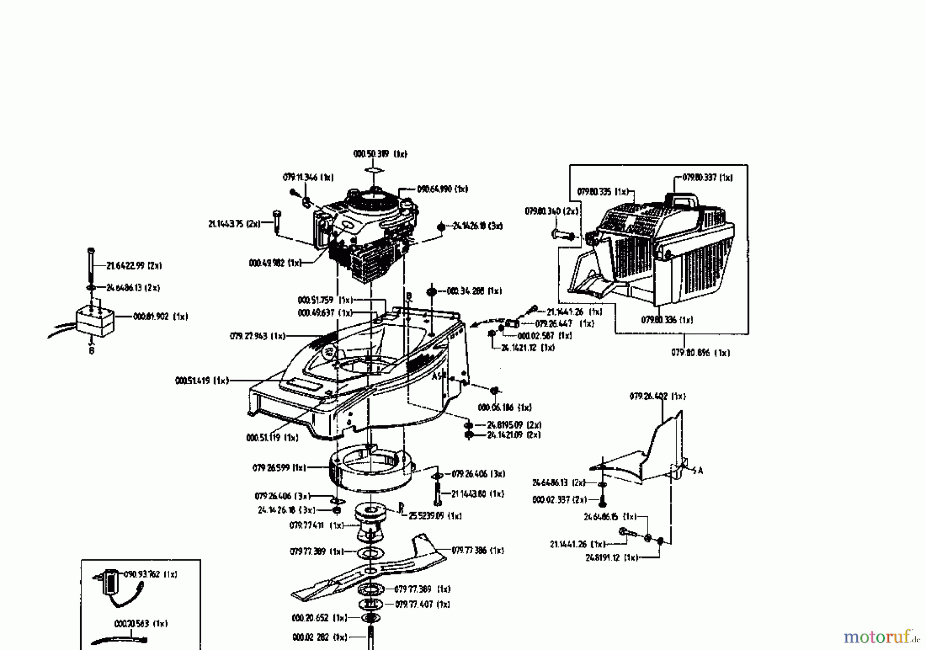  Gutbrod Motormäher mit Antrieb HB 48 REL 02815.05  (1995) Grundgerät