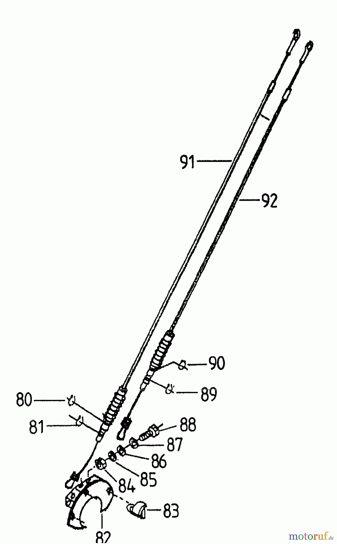  Gutbrod Motorhacken MK 90-50 07520.02  (1996) Bowdenzüge