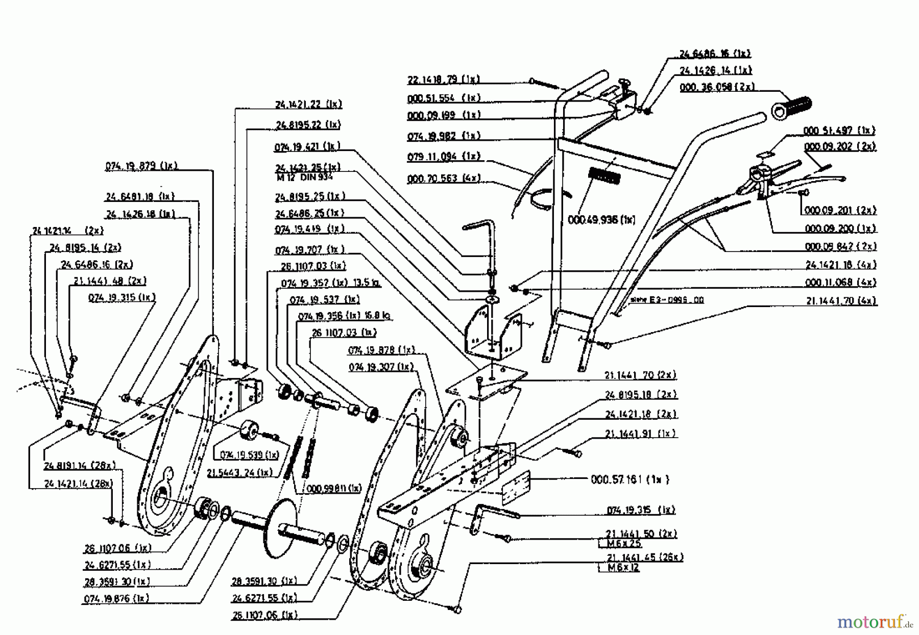  Gutbrod Motorhacken MB 62-52 07518.06  (1996) Grundgerät