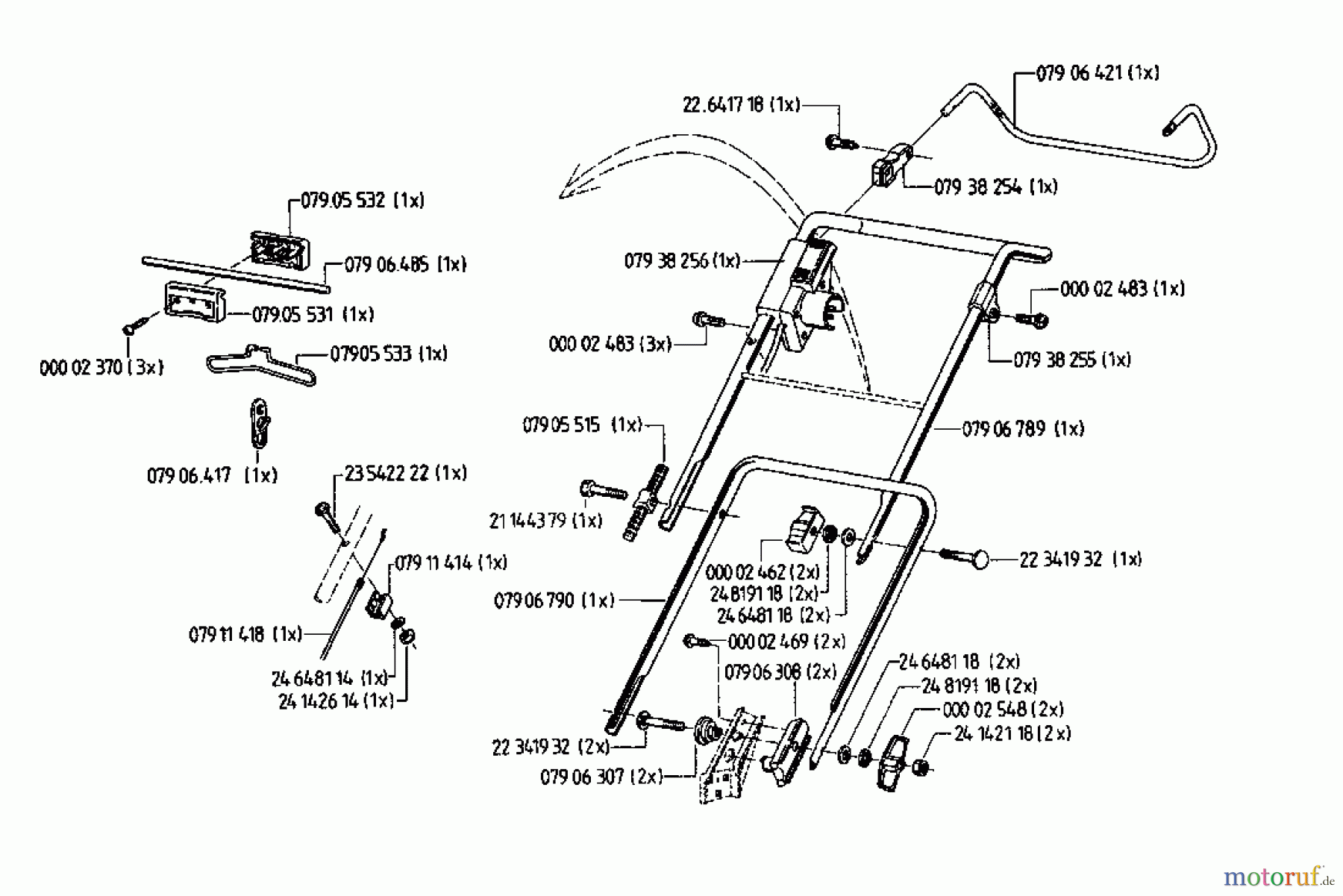  Gutbrod Elektrovertikutierer VE 38 07519.01  (1996) Holm