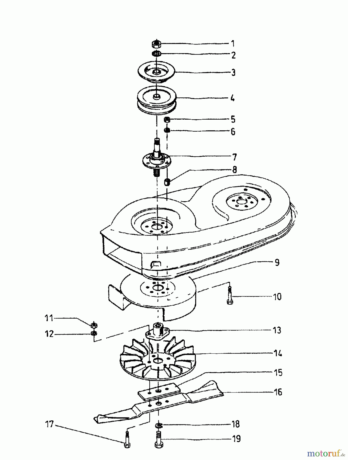  MTD Zubehör Zubehör Garten- und Rasentraktoren Gebläsevorrichtung GAL 800 04202.03  (1996) Gebläsevorrichtung