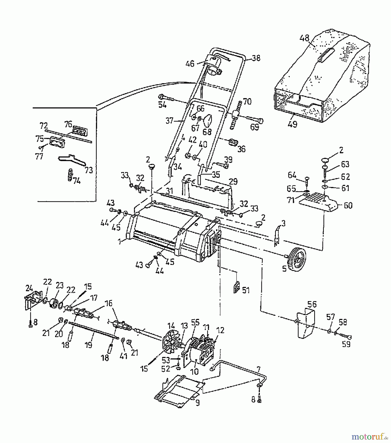  Golf Elektrovertikutierer 133 VE 04053.04  (1997) Grundgerät