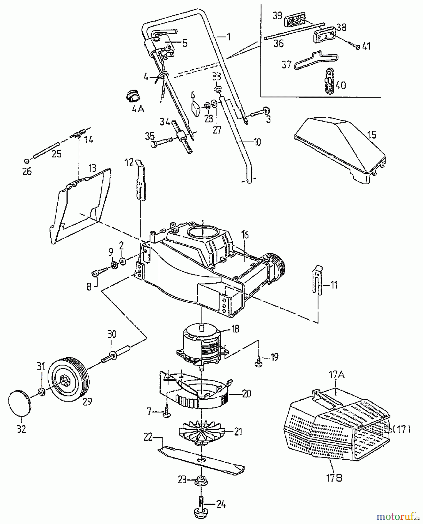  Floraself Elektromäher 932 E 04039.09  (1997) Grundgerät