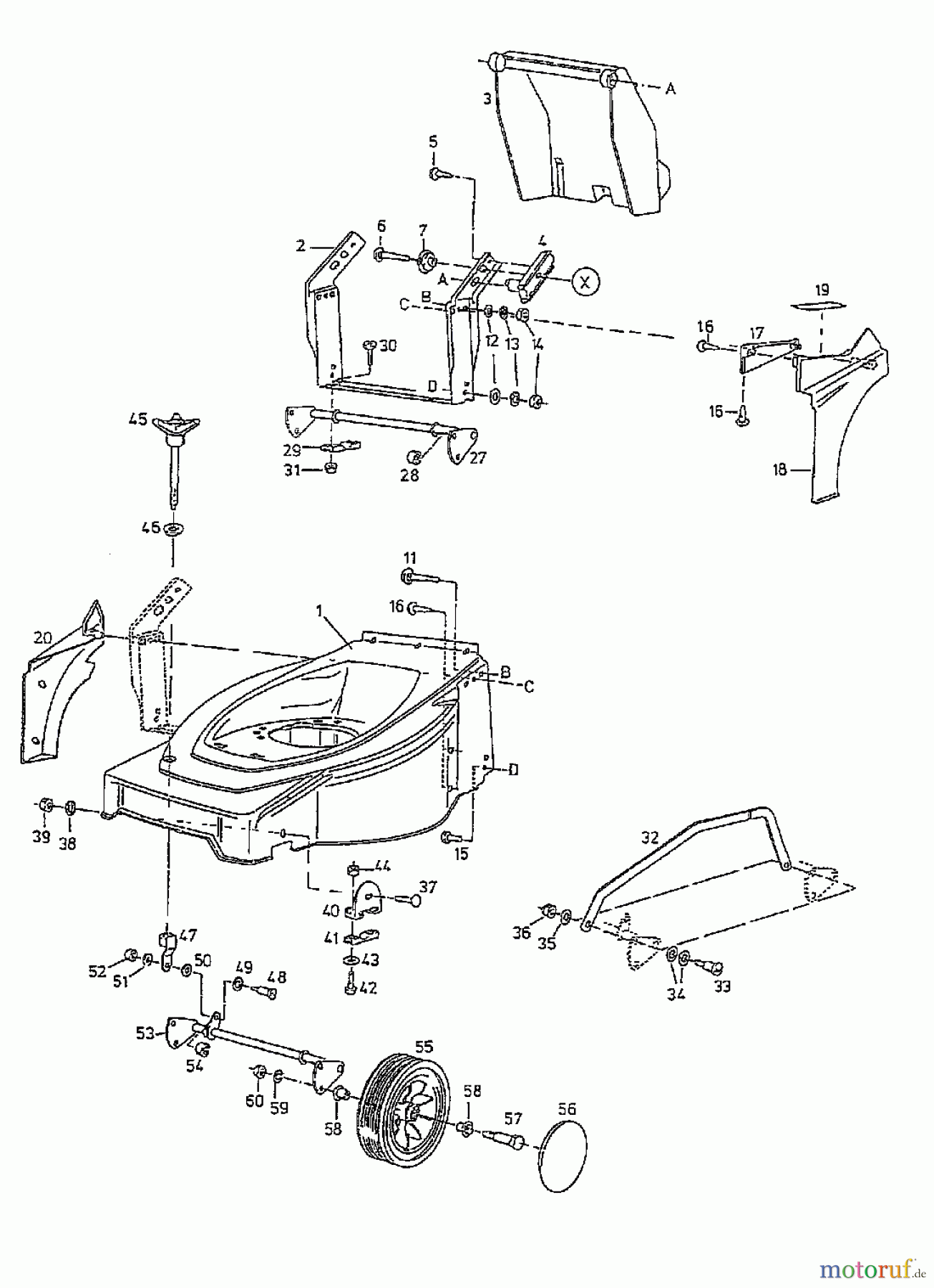  Gutbrod Elektromäher HE 42 L 04030.03  (1997) Grundgerät