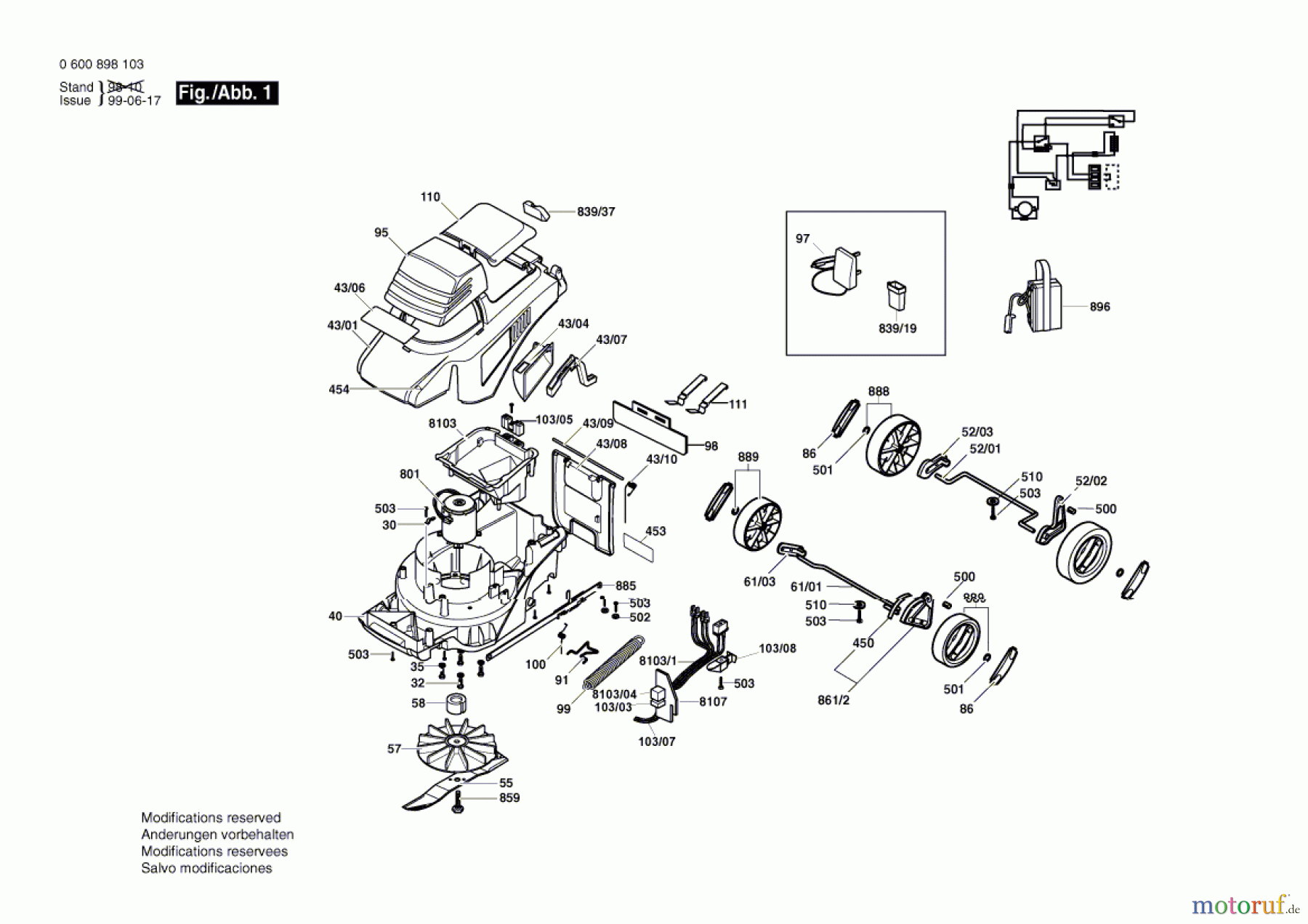  Bosch Gartengeräte Rasenmäher ARM 32-12 ACCU Seite 1