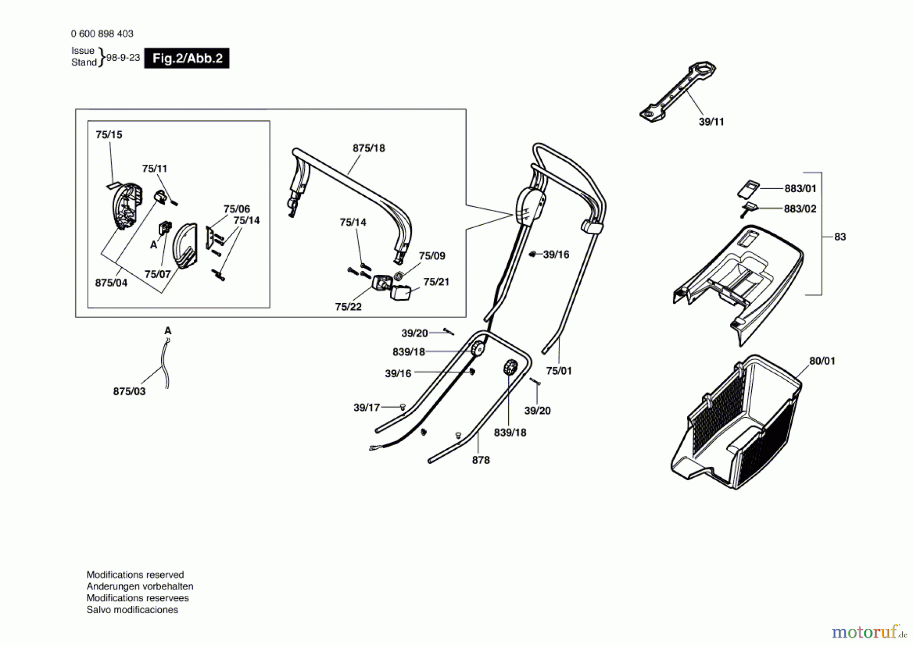  Bosch Gartengeräte Rasenmäher ARM 32-17 ACCU Seite 2