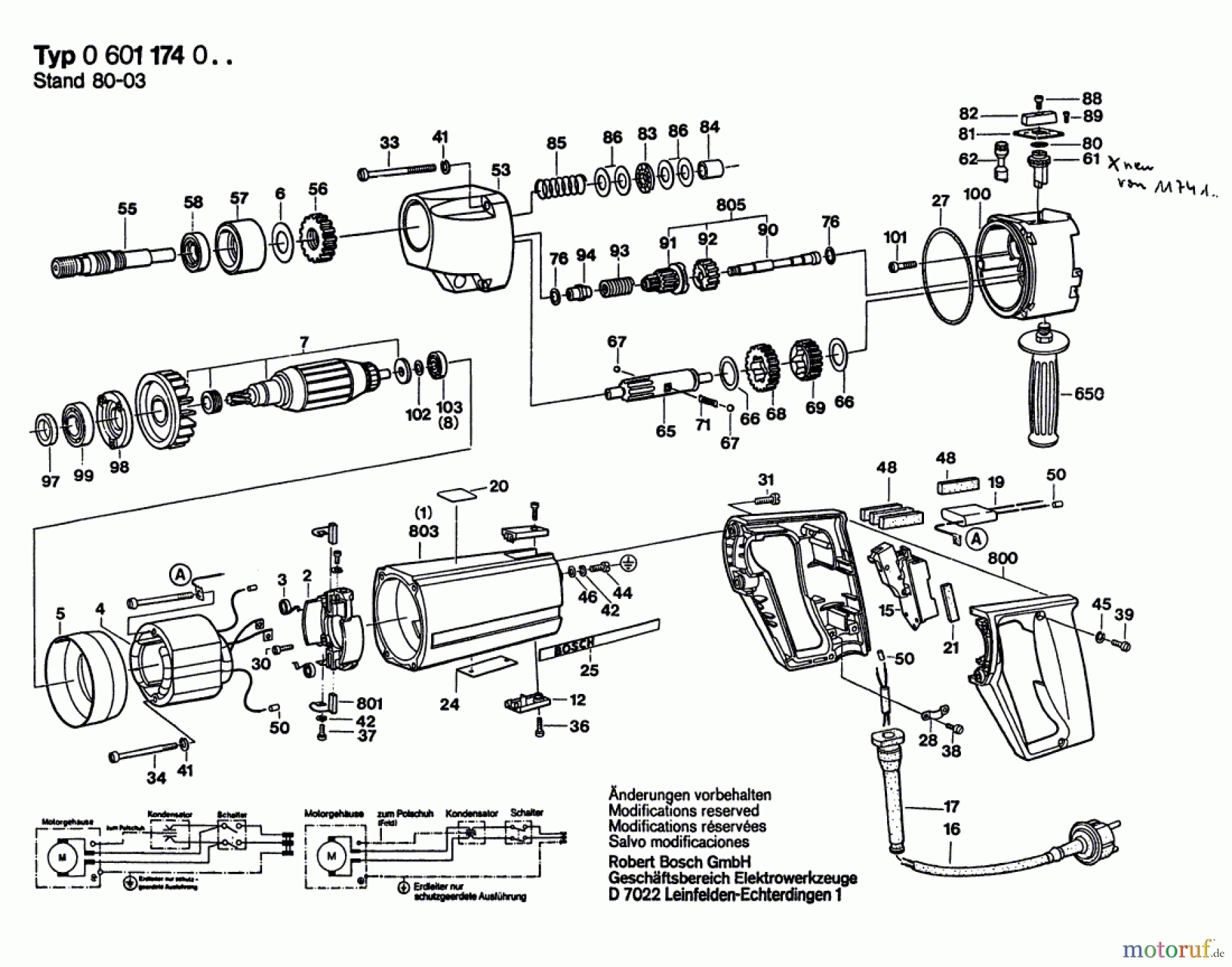  Bosch Werkzeug Schlagbohrmaschine ---- Seite 1