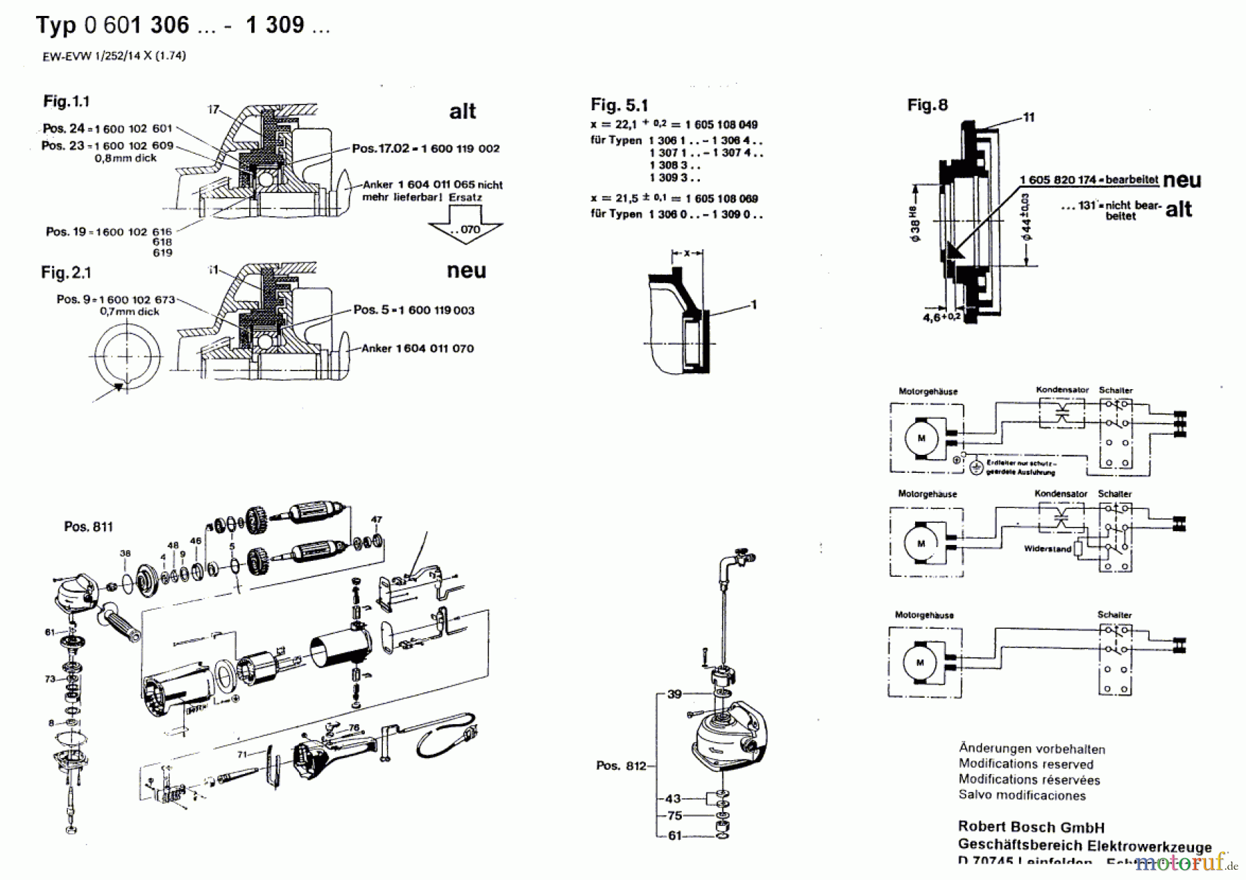  Bosch Werkzeug Winkelschleifer ---- Seite 2