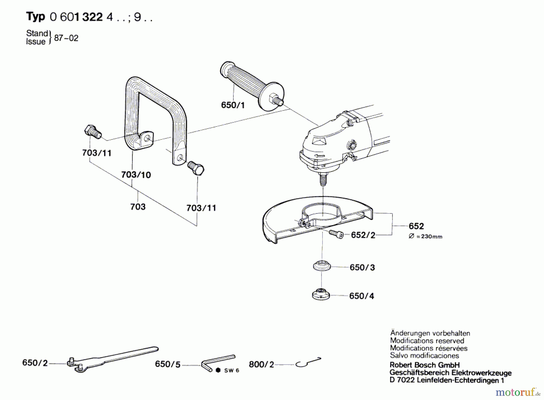  Bosch Werkzeug Winkelschleifer ---- Seite 2