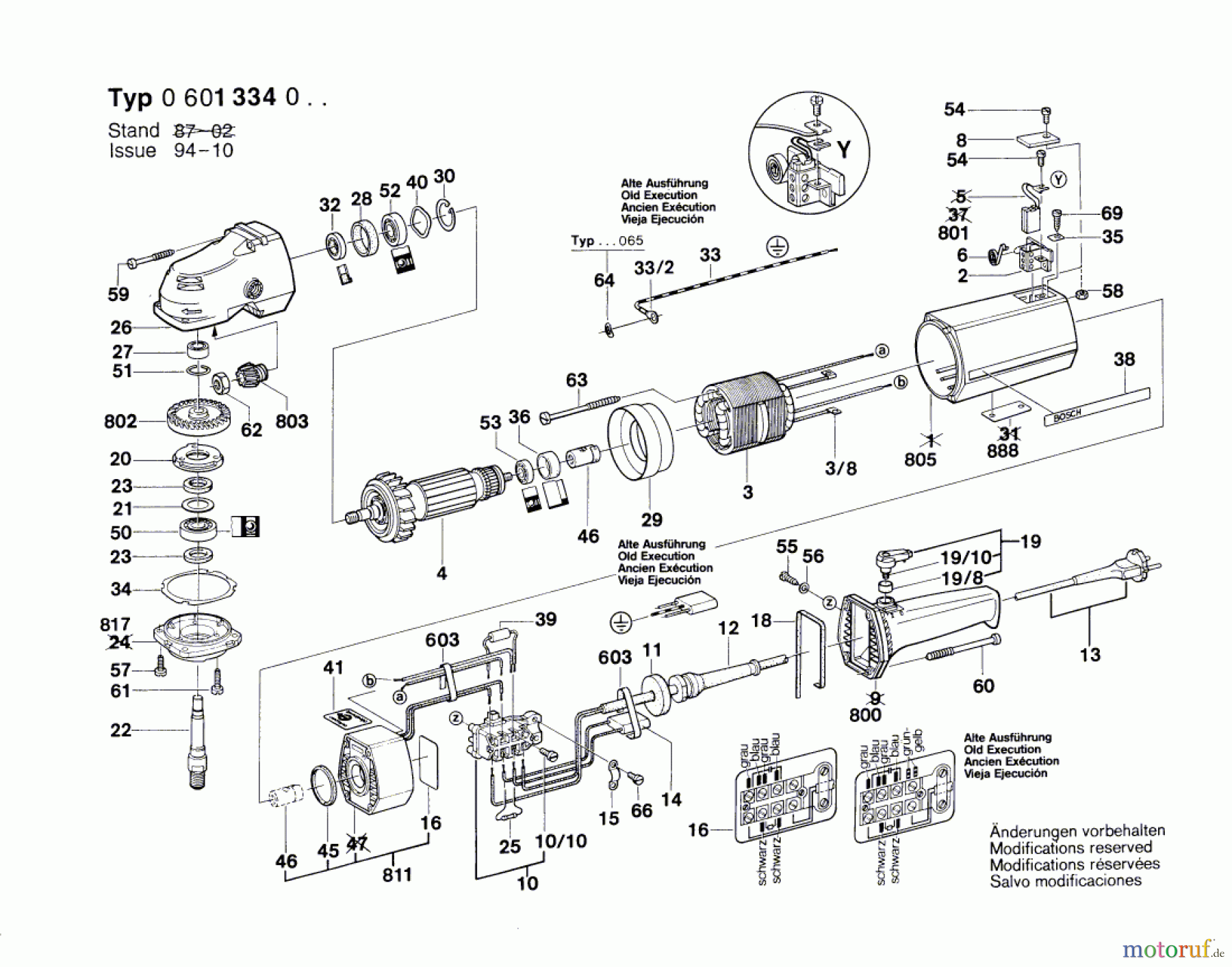  Bosch Werkzeug Winkelschleifer ---- Seite 1