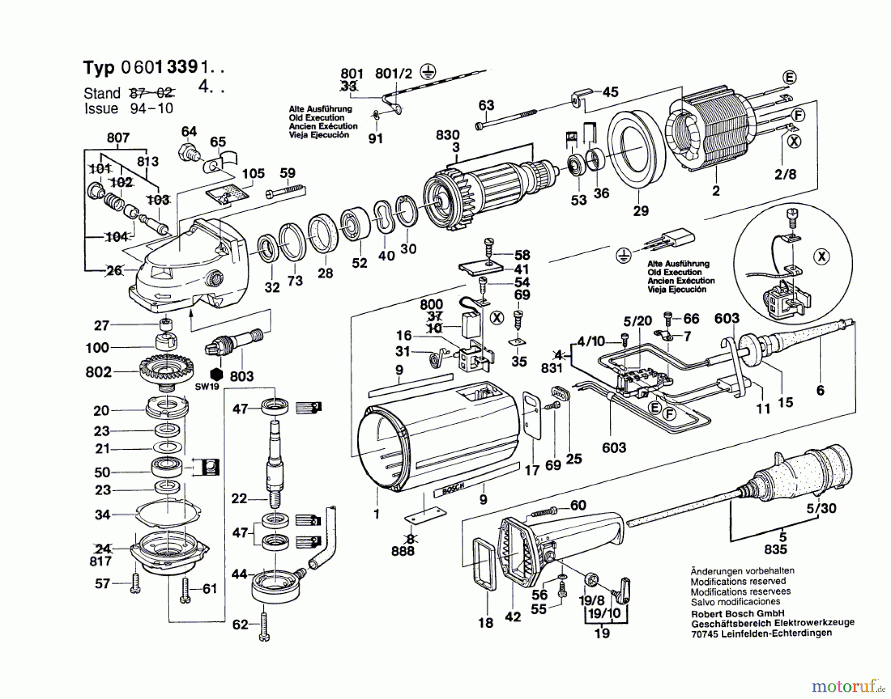  Bosch Werkzeug Nassschleifer ---- Seite 1